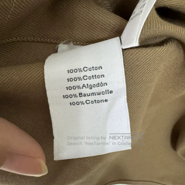 Hermes Hermes Men's Round Neck Shirt Jacket, Khaki, 100% Pure Cot Size US XXS / EU 40 - 4 Thumbnail