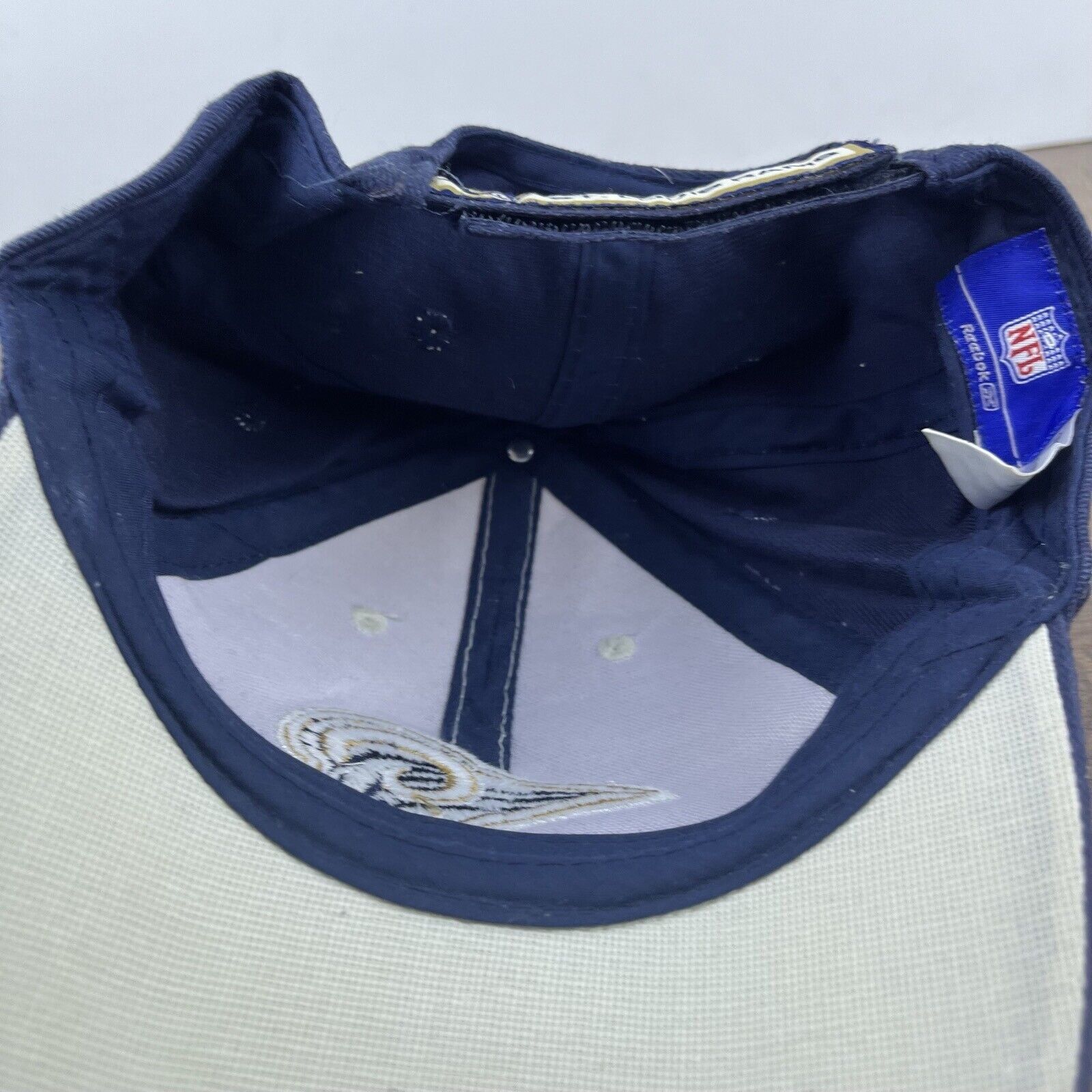 Reebok St Louis Rams NFL Hat Adjustable Hat Reebok White Hat Adjust Size ONE SIZE - 14 Thumbnail