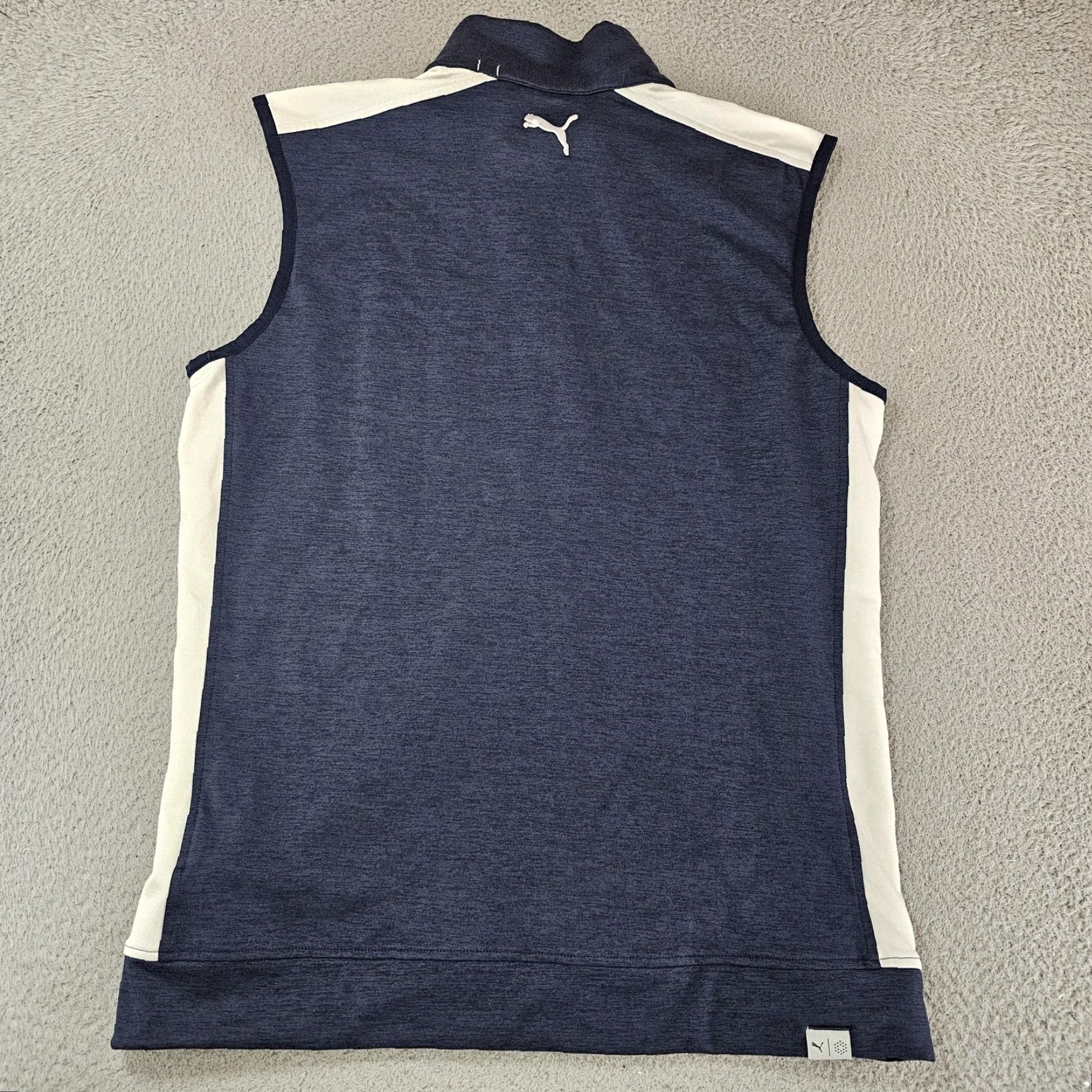 Puma Puma Golf Vest Mens Small Blue White Full Zip Sleeveless Lightweight 599130-02 Size US M / EU 48-50 / 2 - 6 Thumbnail