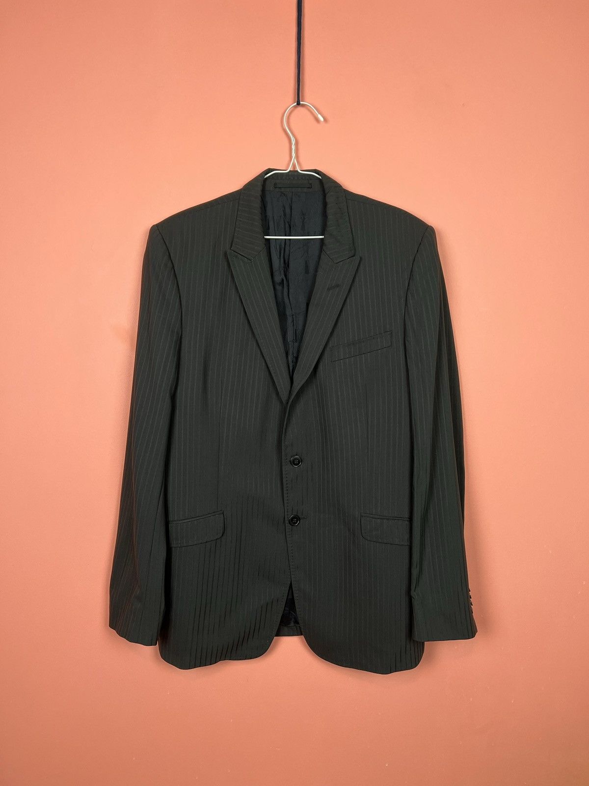 Designer × Versace × Vintage Versace collection striped blazer classic streetwear Size 48R - 1 Thumbnail