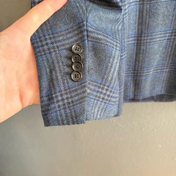 Isaia ISAIA 100% Wool Plaid Sports Coat Size 44 R Size 44R - 8 Thumbnail