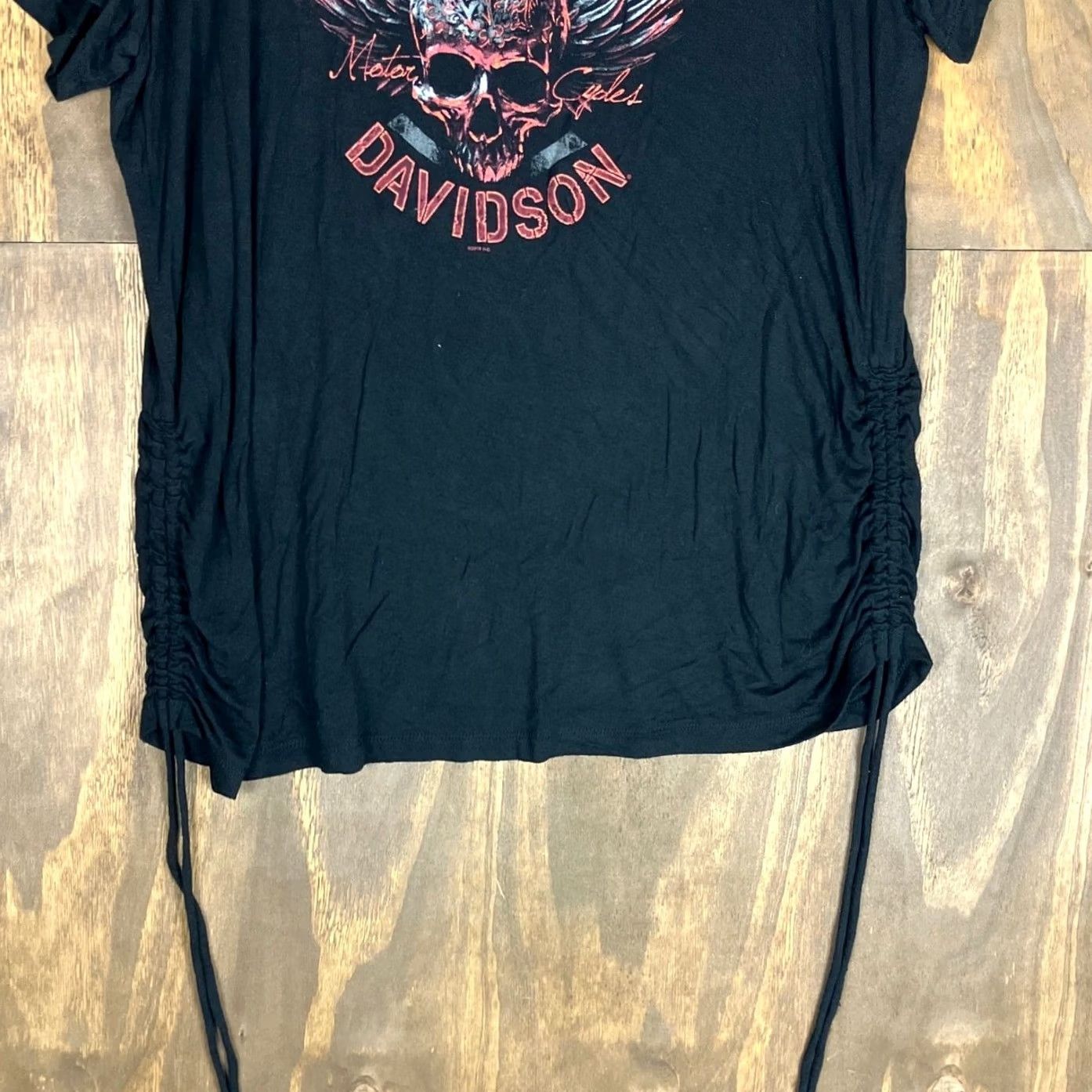 Harley Davidson Harley Davidson Womens Shirt Black Skull High Desert Boise Idaho Stretch 1X Size XL / US 12-14 / IT 48-50 - 3 Thumbnail