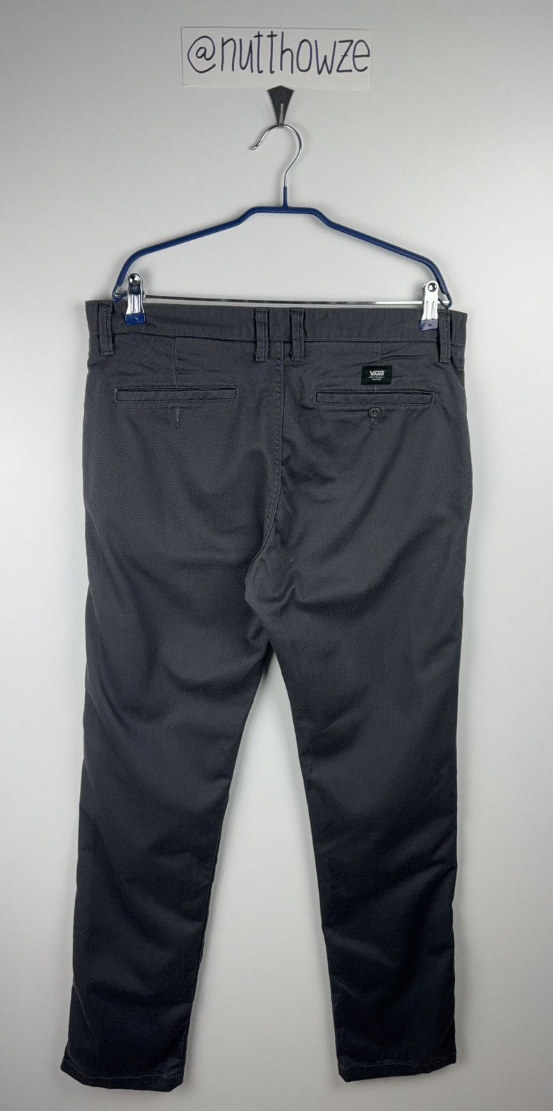 Vans Cotton Vans Grey Skater Chino Pants Size US 34 / EU 50 - 2 Thumbnail