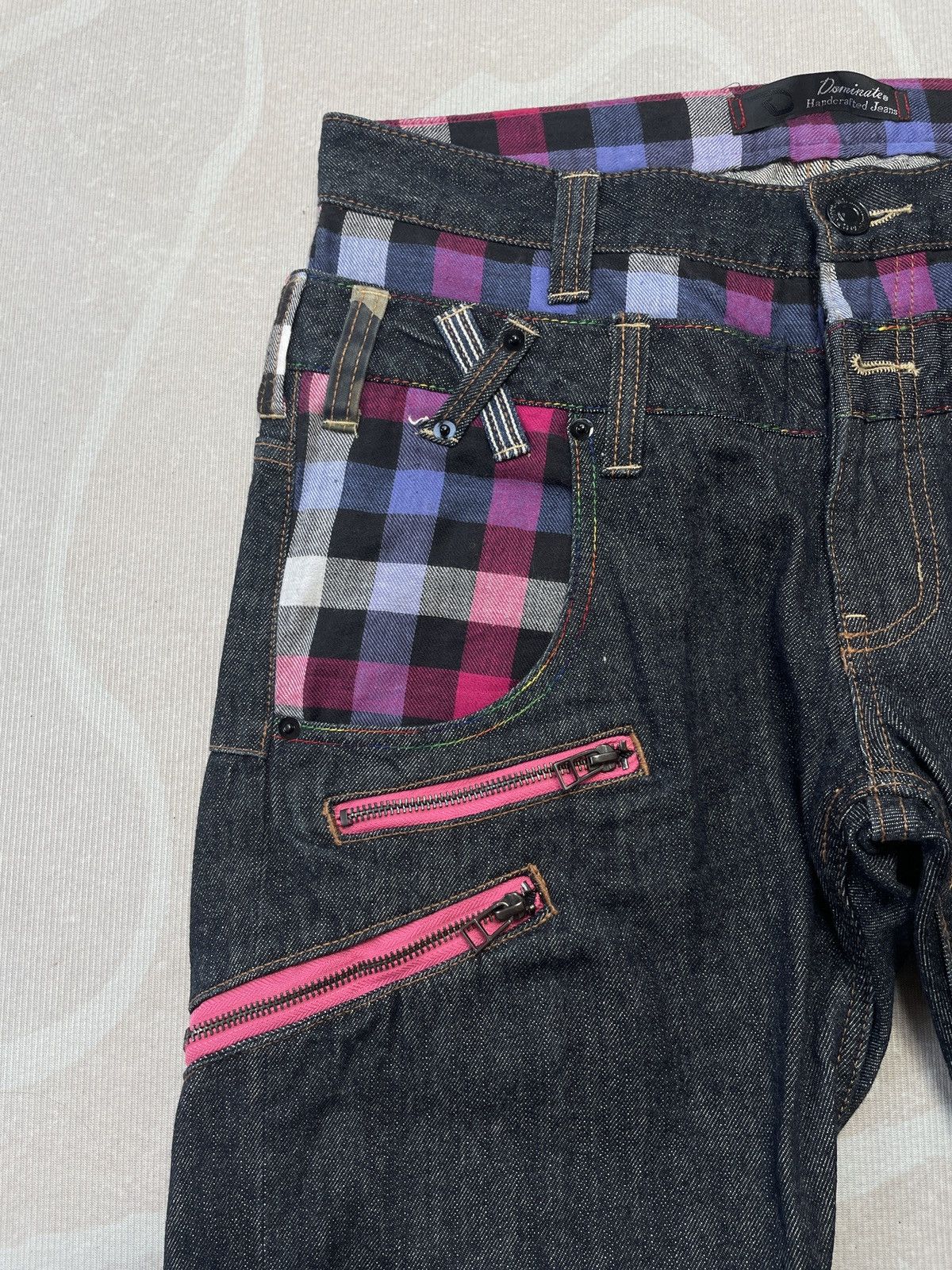 Japanese Brand DOMINATE DOUBLE WAIST JEANS Size US 31 - 6 Thumbnail
