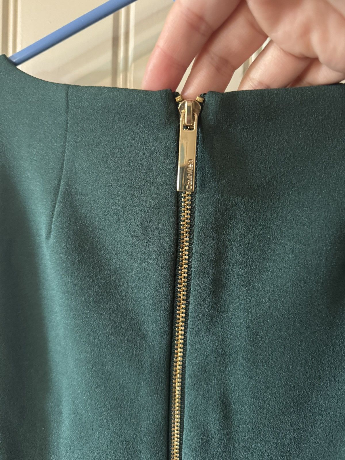 Calvin Klein CALVIN KLEIN💚 Forest Green Midi Dress, Belted Size M / US 6-8 / IT 42-44 - 10 Thumbnail