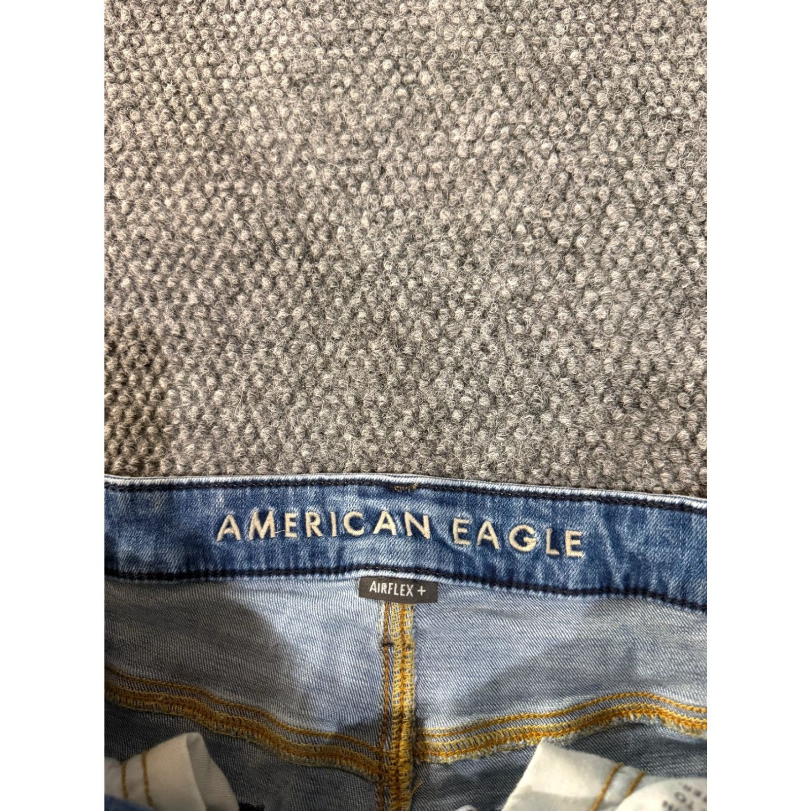 American Eagle Outfitters VINTAGE? No — American Eagle Jeans Men 30x30 Blue Straight Distressed Flex Denim Shirt? Size US 30 / EU 46 - 3 Thumbnail