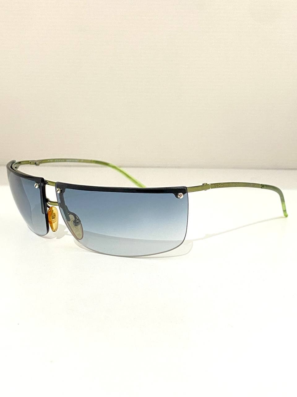 Gucci Gucci GG Logo Rimless Mask Oversized Sunglasses Vintage Y2K Size ONE SIZE - 6 Thumbnail