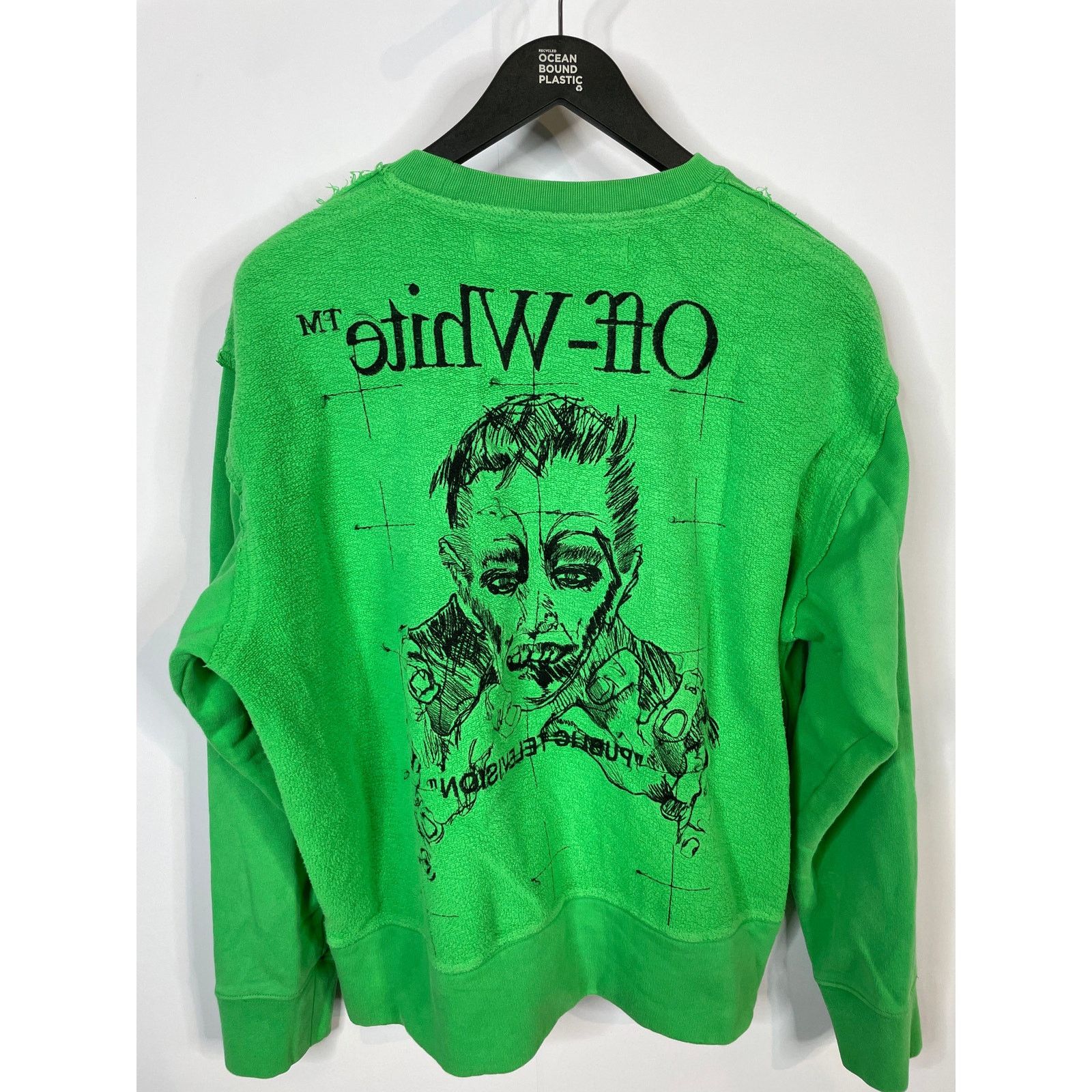 Off-White Off White Public TV Crewneck Green Used XS Size US XS / EU 42 / 0 - 2 Thumbnail