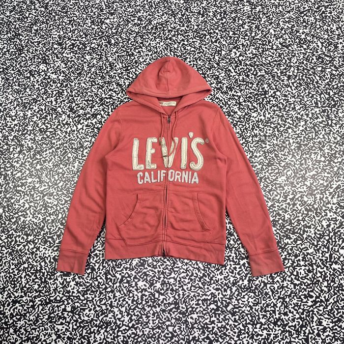 Levi s Vintage Y2K Levis Retro Big Logo Casual Zip Hoodie 90s