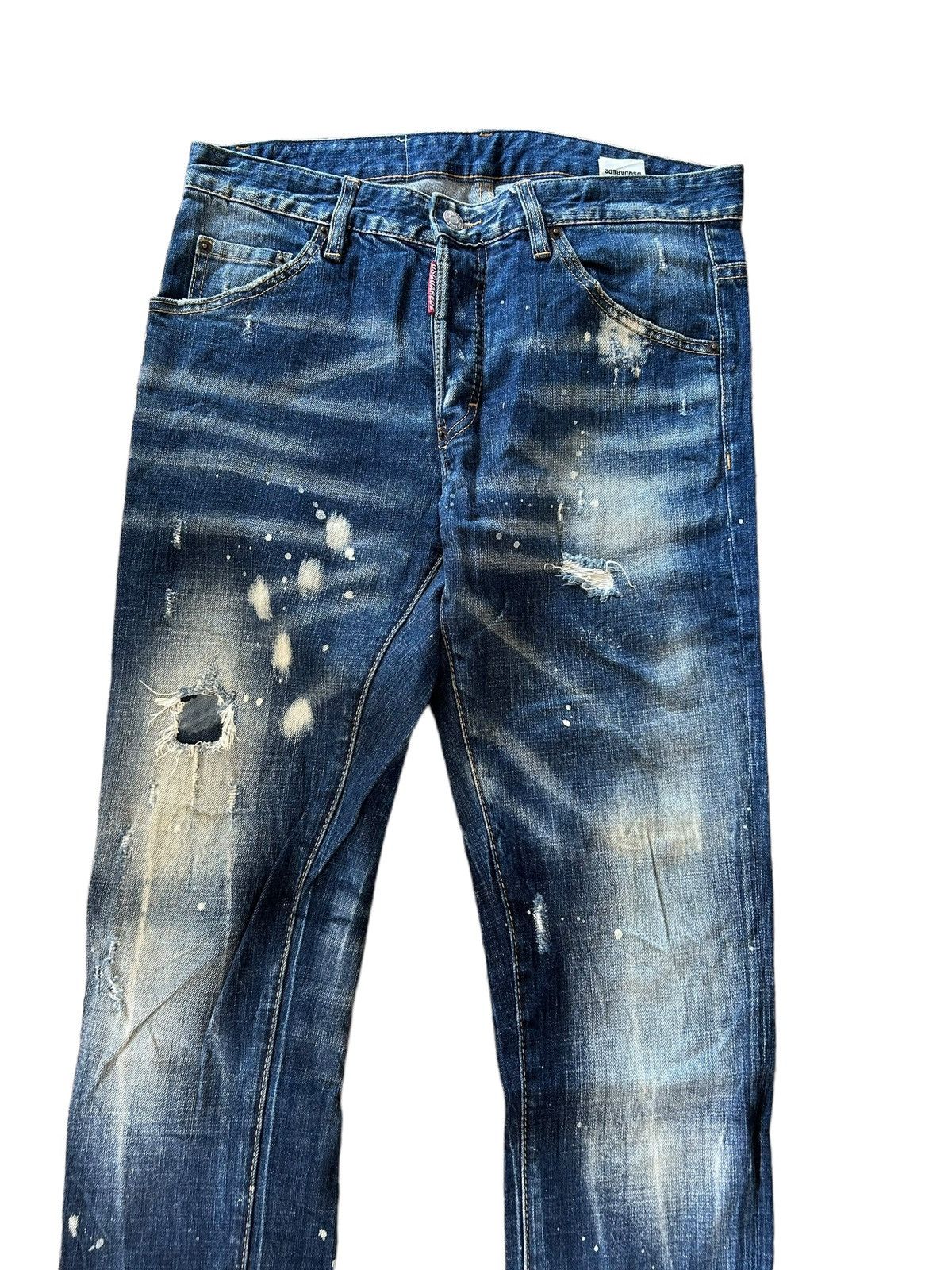 Dsquared2 DSQUARED2 disteressed denim stretch jeans made in italy Size US 32 / EU 48 - 2 Thumbnail