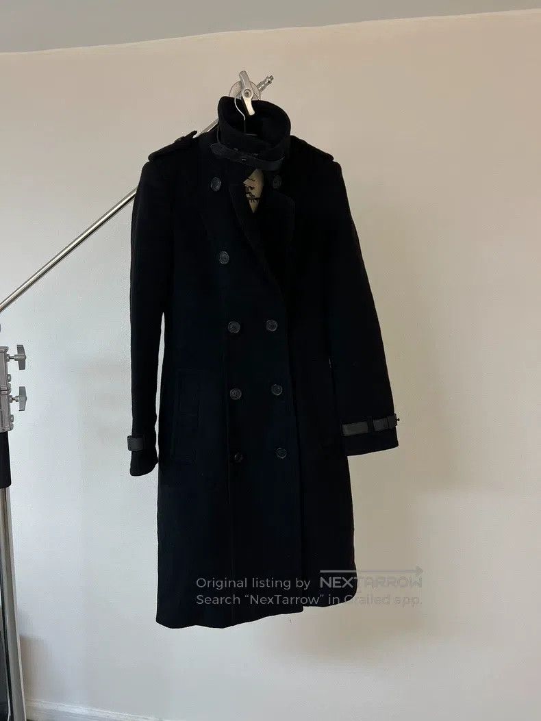 Burberry Burberry Palace Style Leather Buckle Stand Collar Wool Coa Size XS / US 0-2 / IT 36-38 - 4 Thumbnail