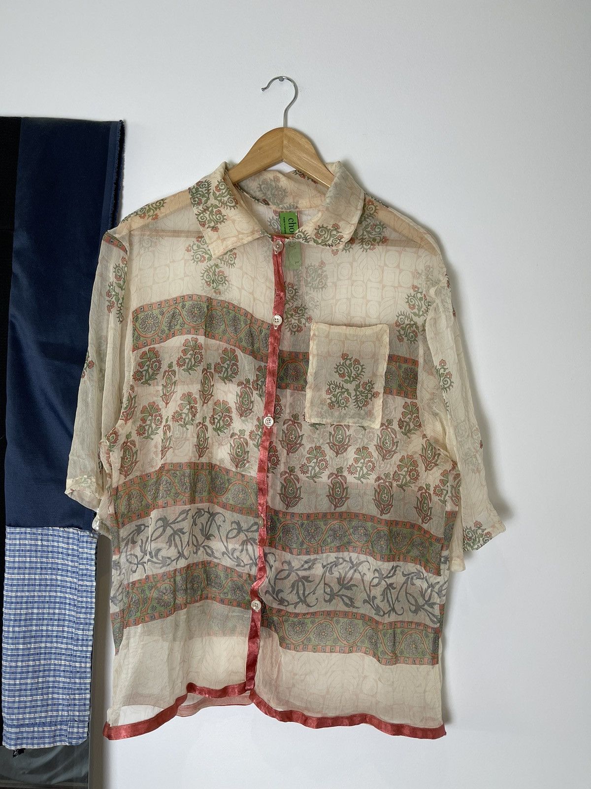 Chorley Chorley sheer tattoo satin border camp collar bowling shirt Size US L / EU 52-54 / 3 - 1 Thumbnail