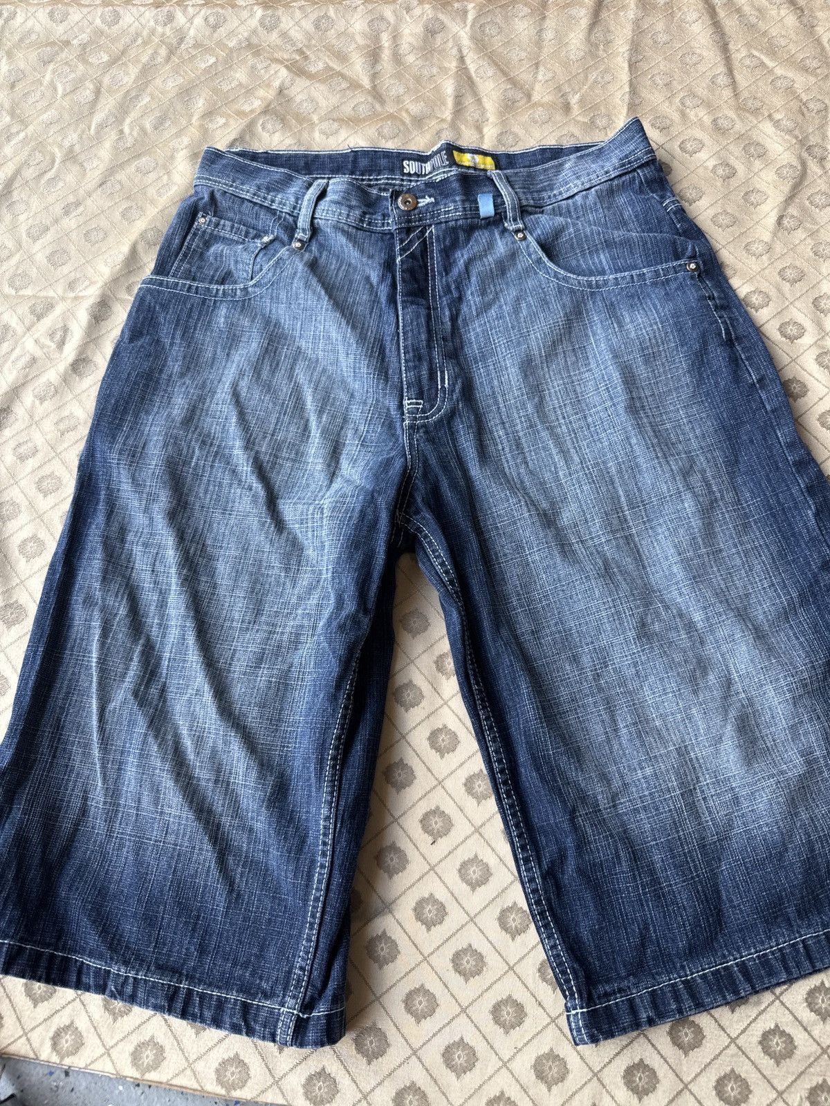 Southpole Baggy Y2K denim shorts Size US 34 / EU 50 - 4 Thumbnail