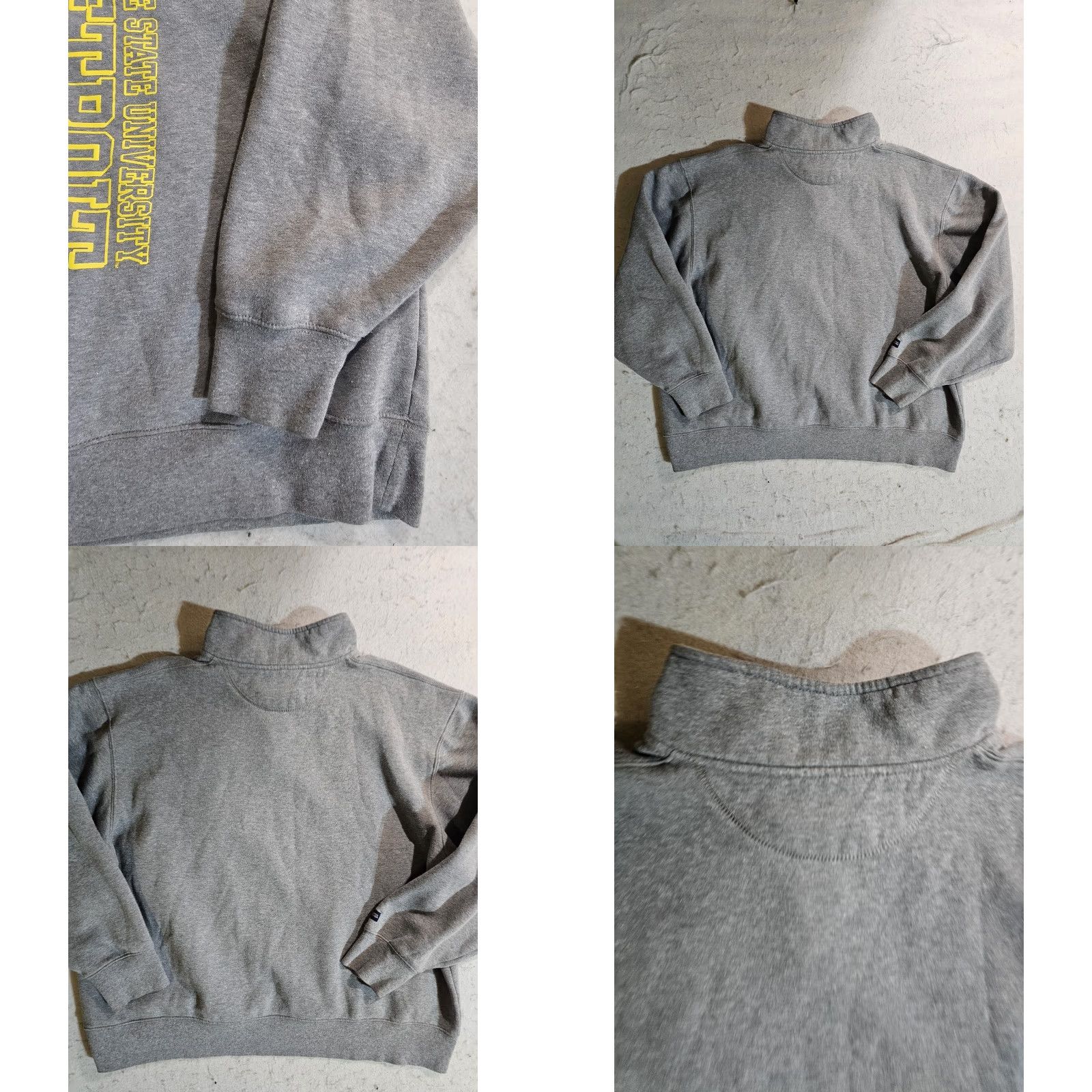 Jansport Jansport Wayne State University Gray 1/4 Zip Pullover Sweatshirt Adult XXL Regular Size Gray Logo College Men Men Clothing Size US XXL / EU 58 / 5 - 8 Thumbnail