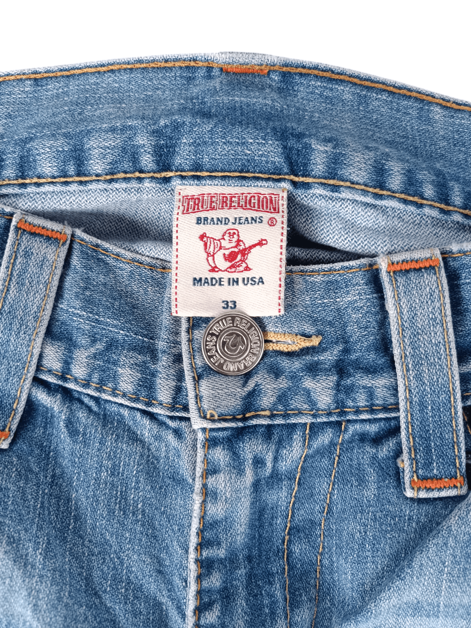 True Religion × Vintage True Religion Joey Distressed Flared Jeans Size US 34 / EU 50 - 9 Thumbnail