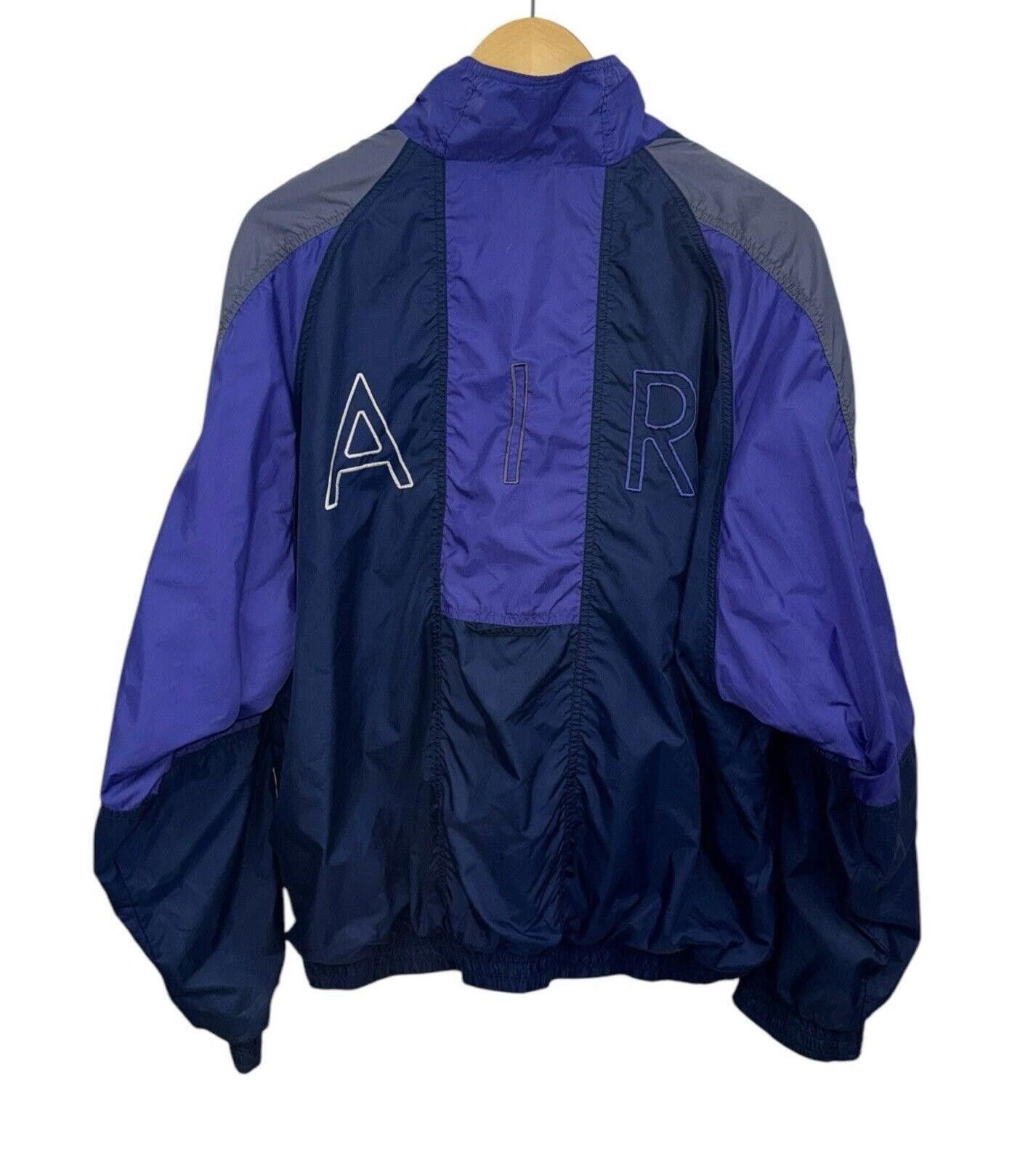 Vintage Nike Air Embroidered 90s Track Jacket Windbreaker L