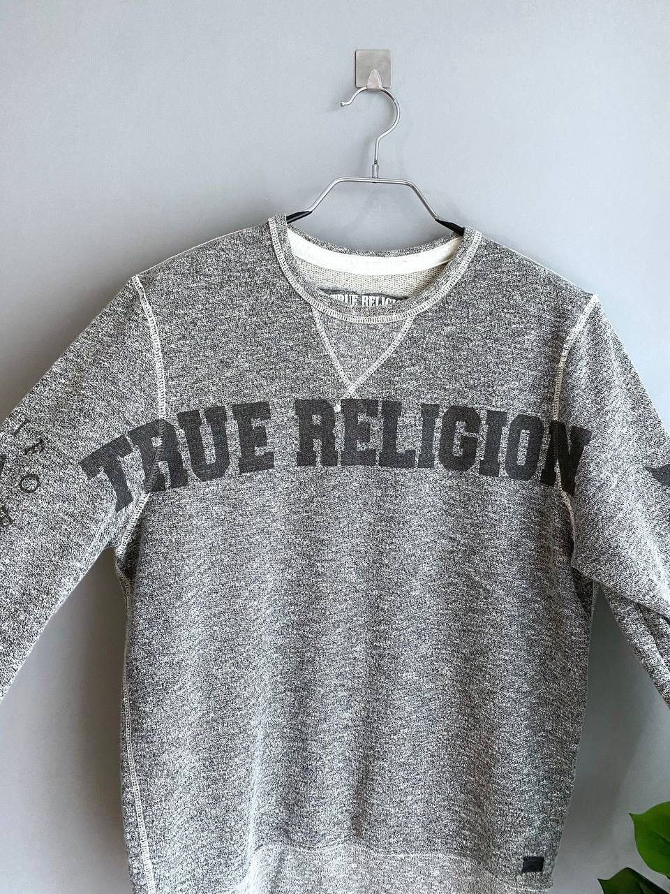 Japanese Brand × True Religion True Religion Big Logo Men’s Grey Sweatshirt, Size L Size US L / EU 52-54 / 3 - 3 Thumbnail