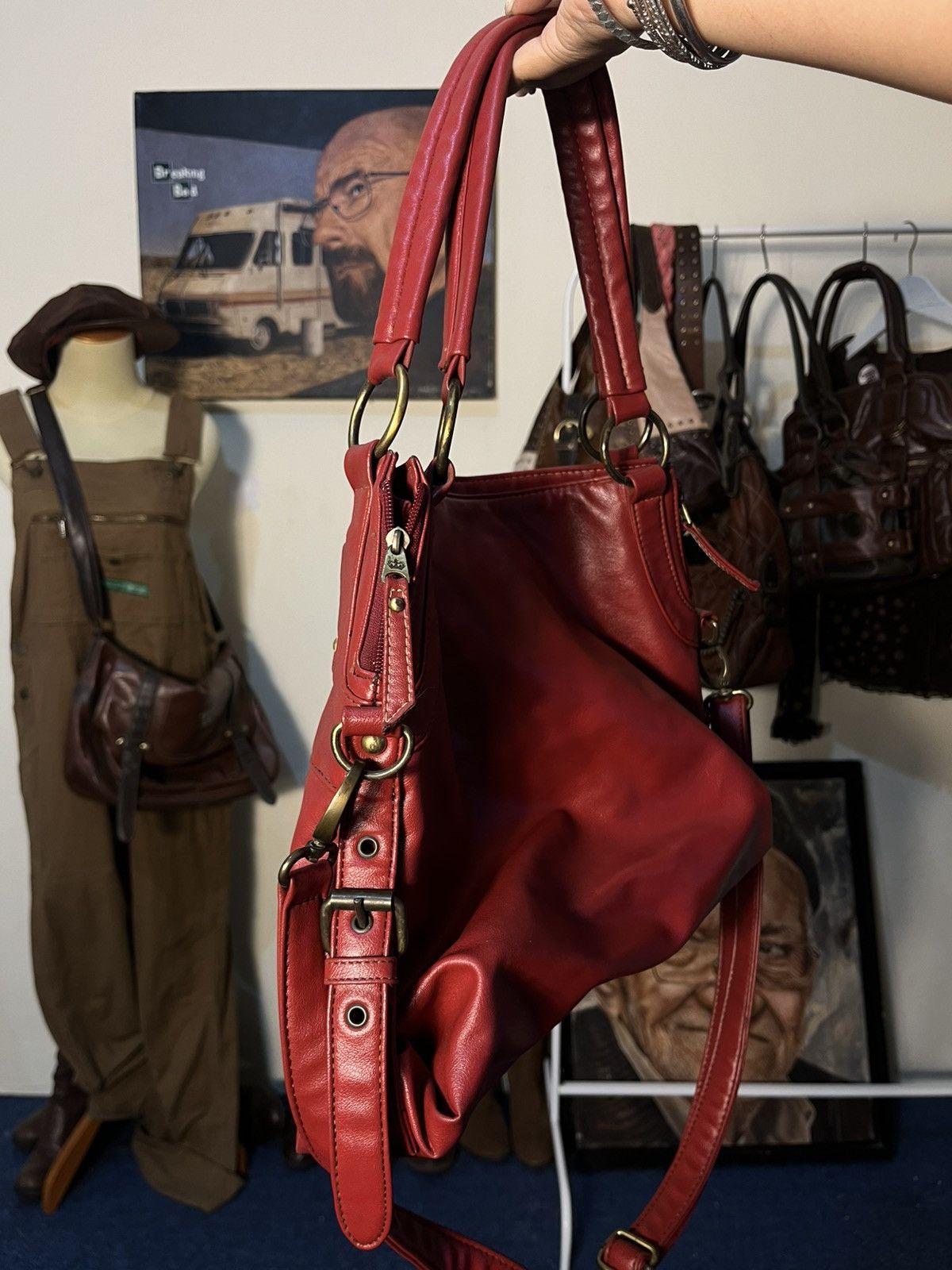 Japanese Brand Vtg red bag Size ONE SIZE - 9 Thumbnail