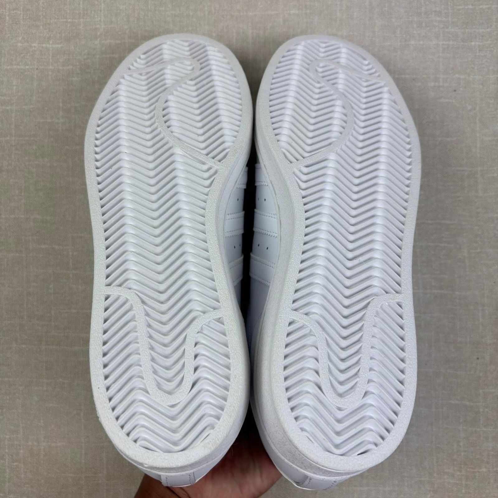 Adidas 🦷 Adidas Superstar “Triple White” 11M Size US 11 / EU 44 - 5 Thumbnail