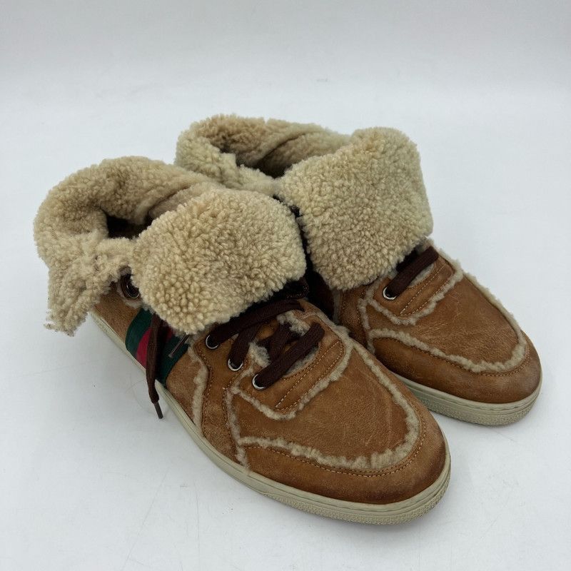 Gucci Gucci Brown Shearling Casual Shoes for Men -2508 Size US 9.5 / EU 42-43 - 3 Thumbnail