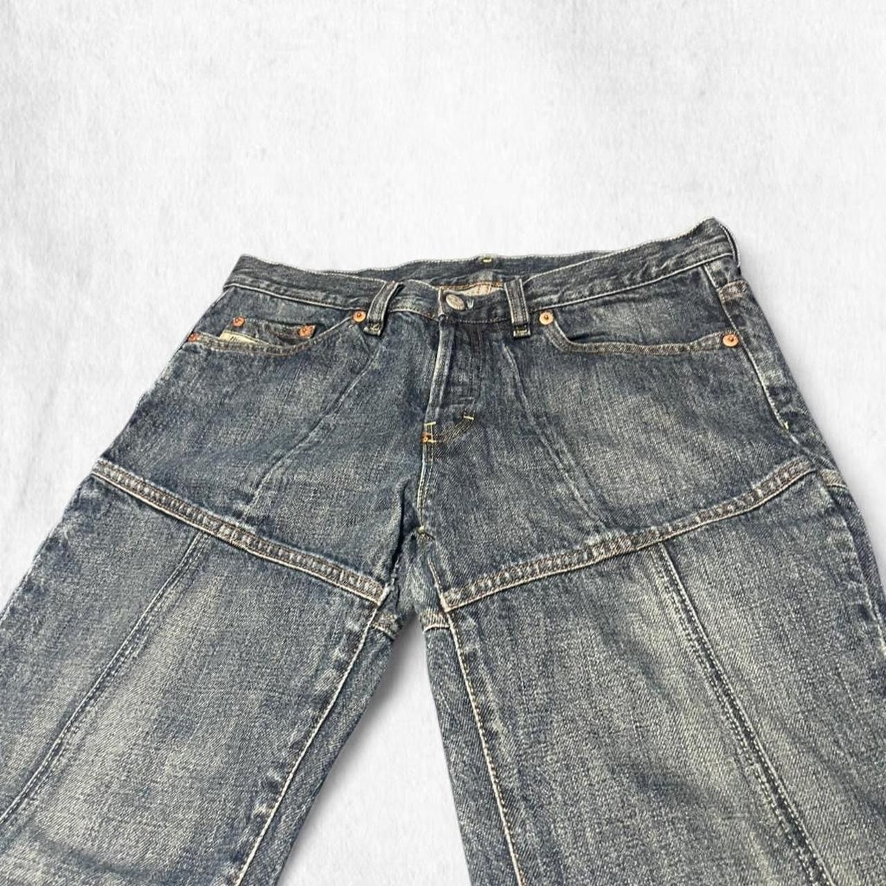Diesel Diesel DAZE insane RARE crazy cut flare jeans 2008 Size 31" - 2 Thumbnail