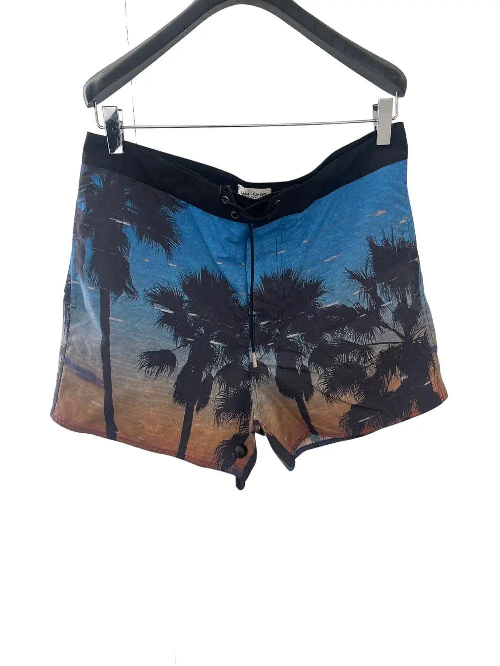 Saint Laurent Paris o1la1rc1a0825 670287 VHS Sunset Print Swim Shorts Multicolor Size US 30 / EU 46 - 1 Thumbnail