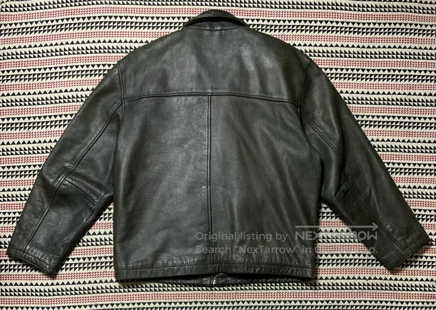 Cockpit USA black leather jacket with quilted lining. Size US L / EU 52-54 / 3 - 2 Thumbnail
