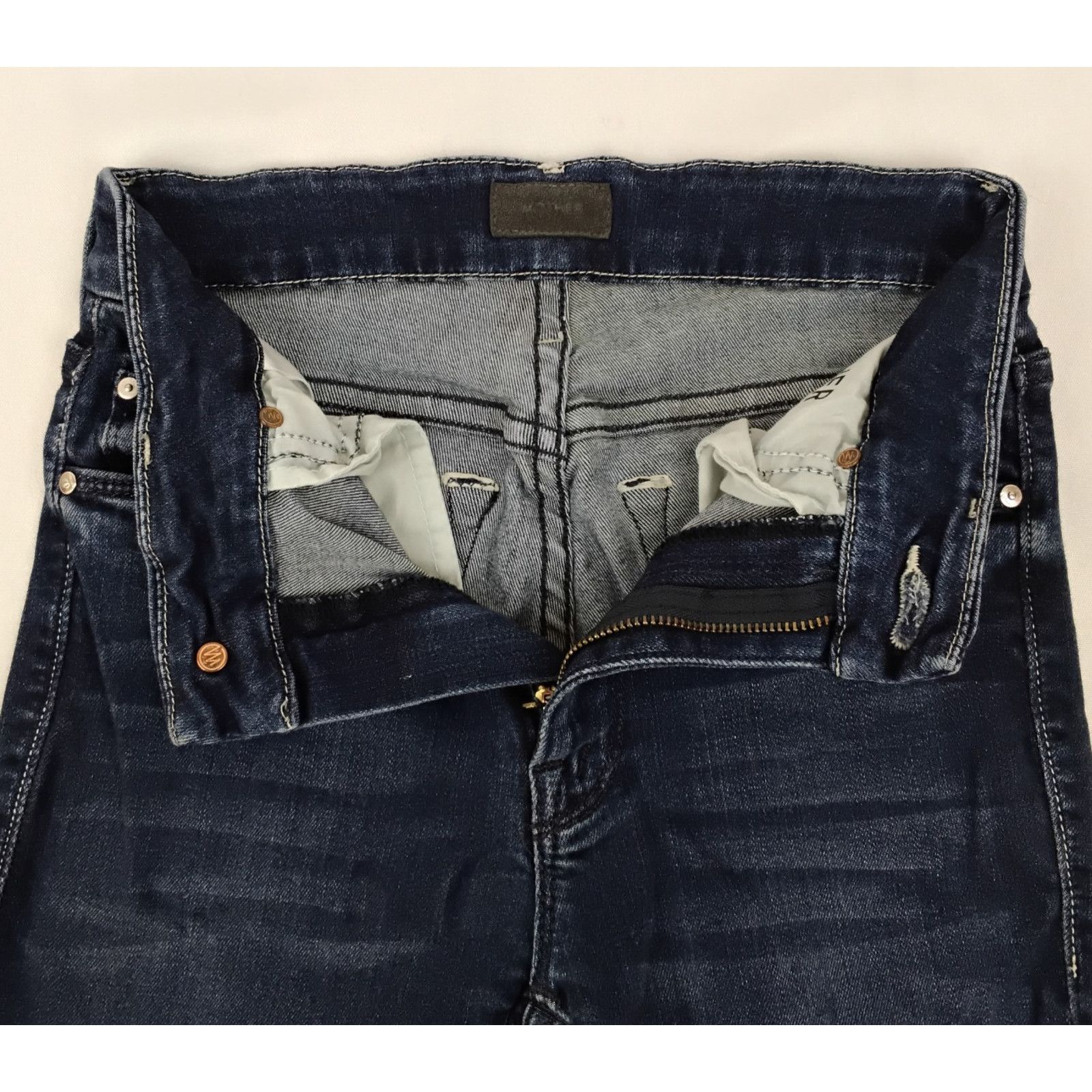 MOTHER Mother The Looker Jeans Women's 24"x25" Dark Wash Skinny Size 24" / US 00 / IT 34 - 7 Thumbnail