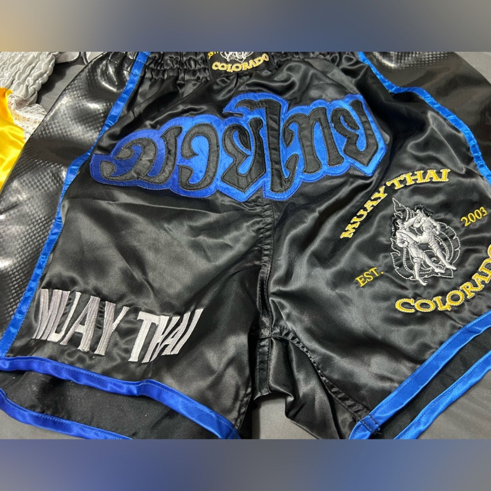 Other Lot 3 Muay Thai Men’s MMA Shorts M,M, & S + Ankle Support Size US 32 / EU 48 - 4 Thumbnail