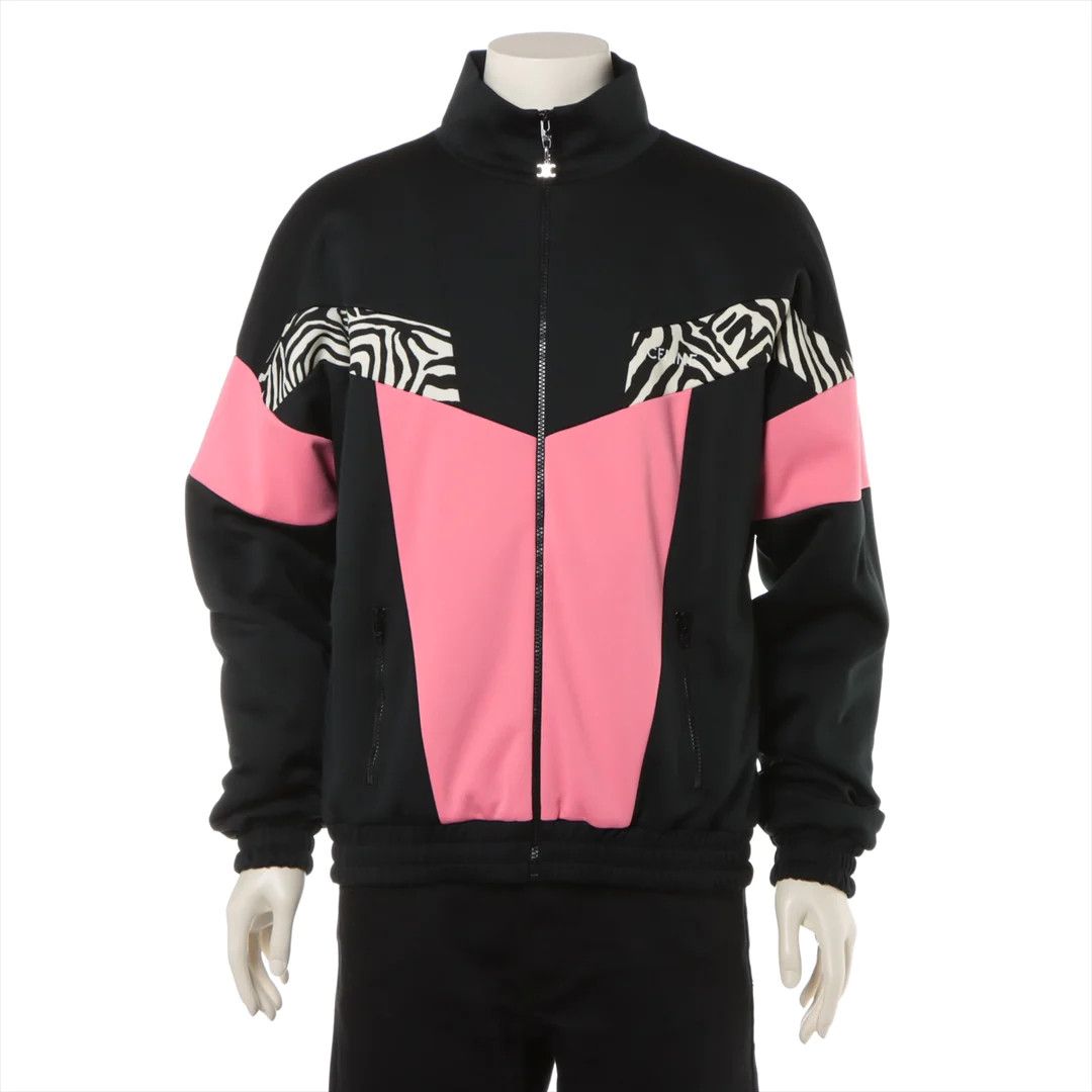 Celine o1w1db10324 Tracksuit Jacket in Black/Pink Size US M / EU 48-50 / 2 - 1 Thumbnail