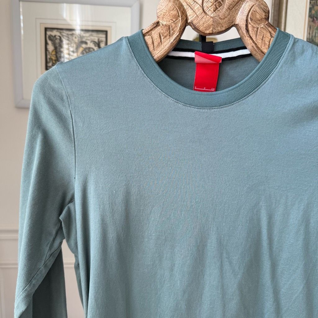 Nike Nike Sage Green Cotton Long Sleeve Tshirt S Size US S / EU 44-46 / 1 - 1 Thumbnail
