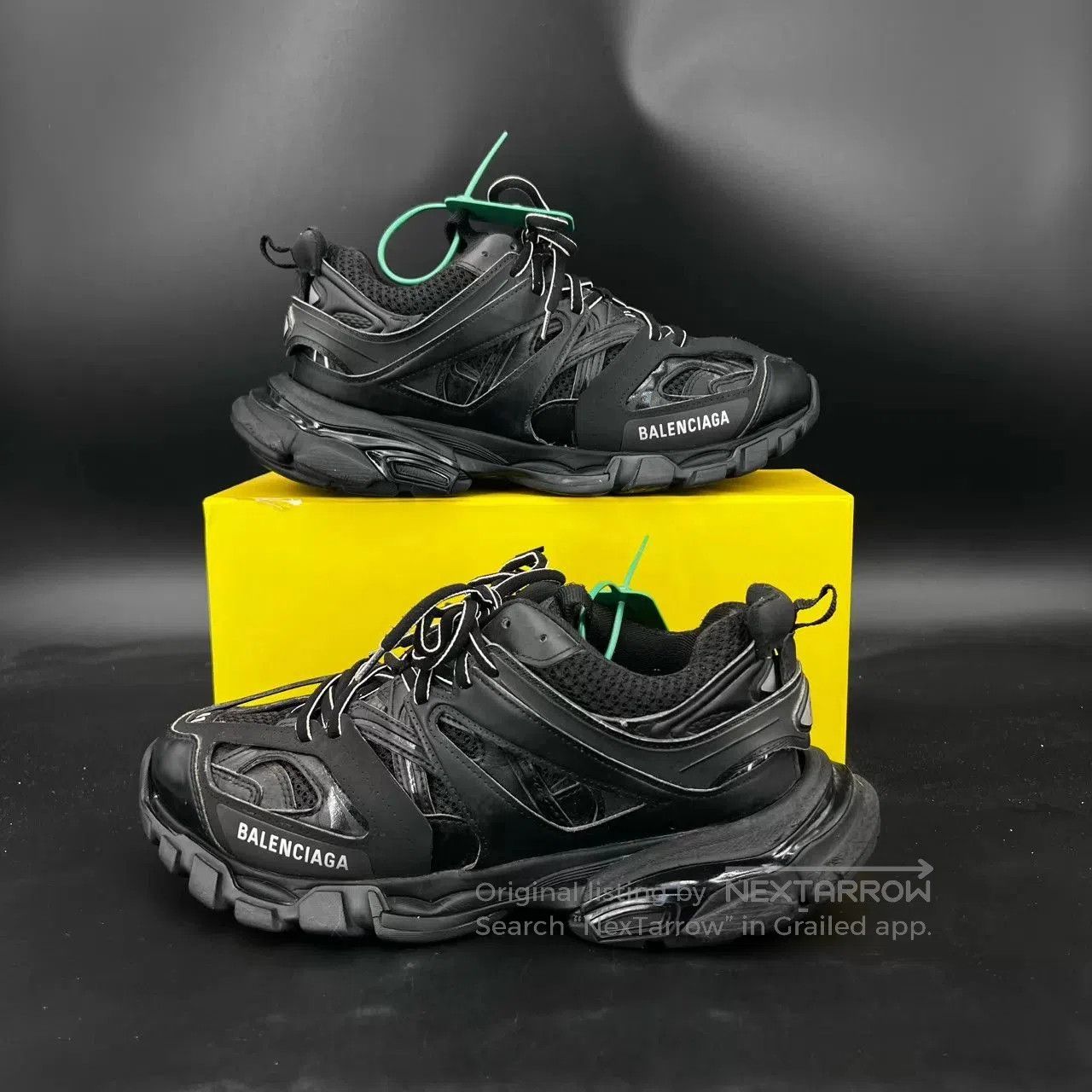 Balenciaga Black Low-Top Sneakers Size 8. Size US 8 / EU 41 - 2 Thumbnail