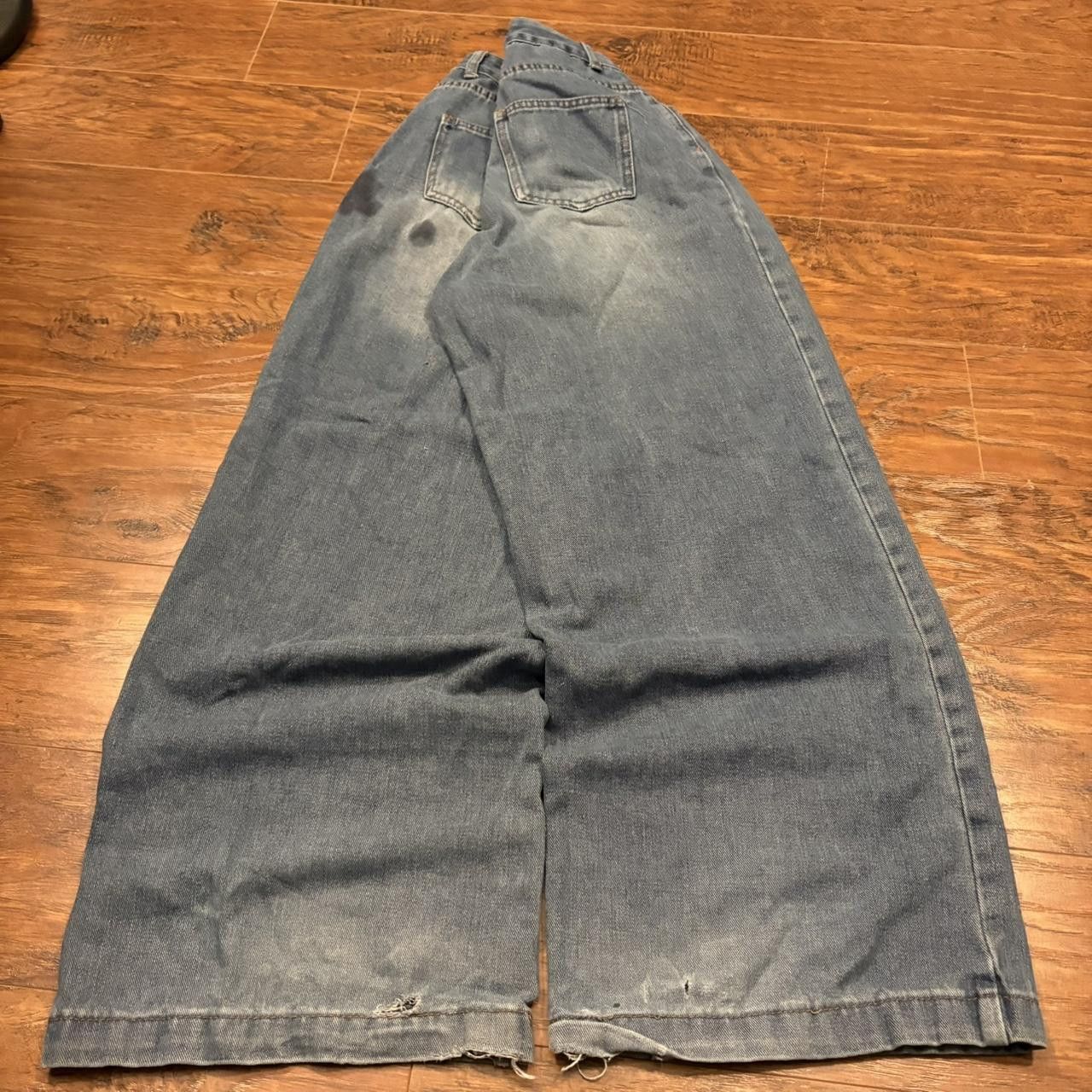Vintage Crazy Vintage Y2K/2000s Super Baggy Skater Style Medium Wash Denim Jeans! Size 25" / US 0 / IT 36 - 4 Thumbnail