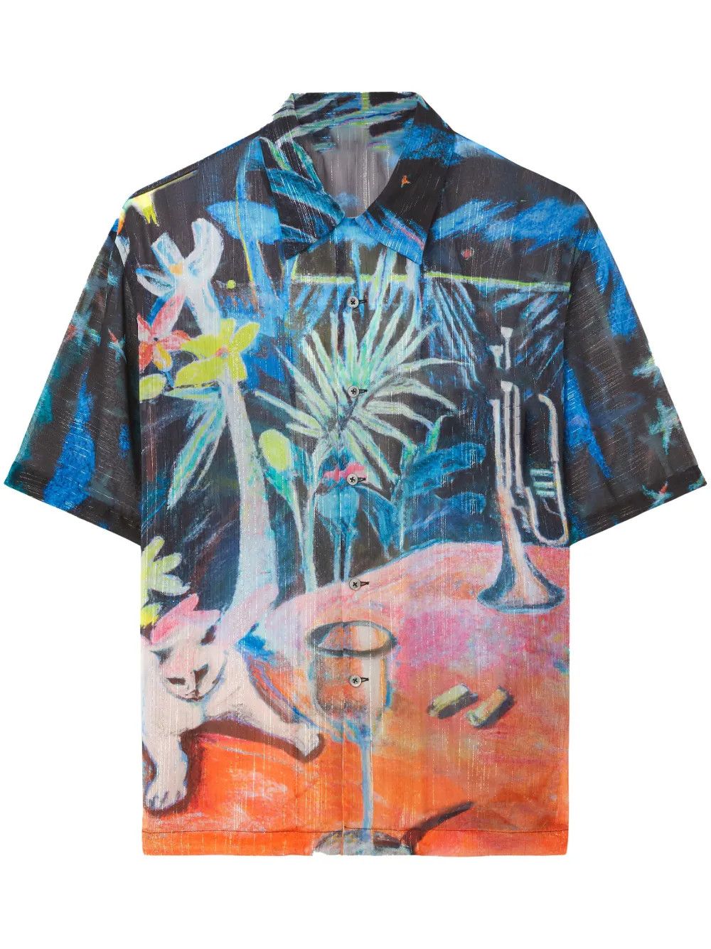 Button-Up Bowling Shirt – Retro Casual Statement Wear