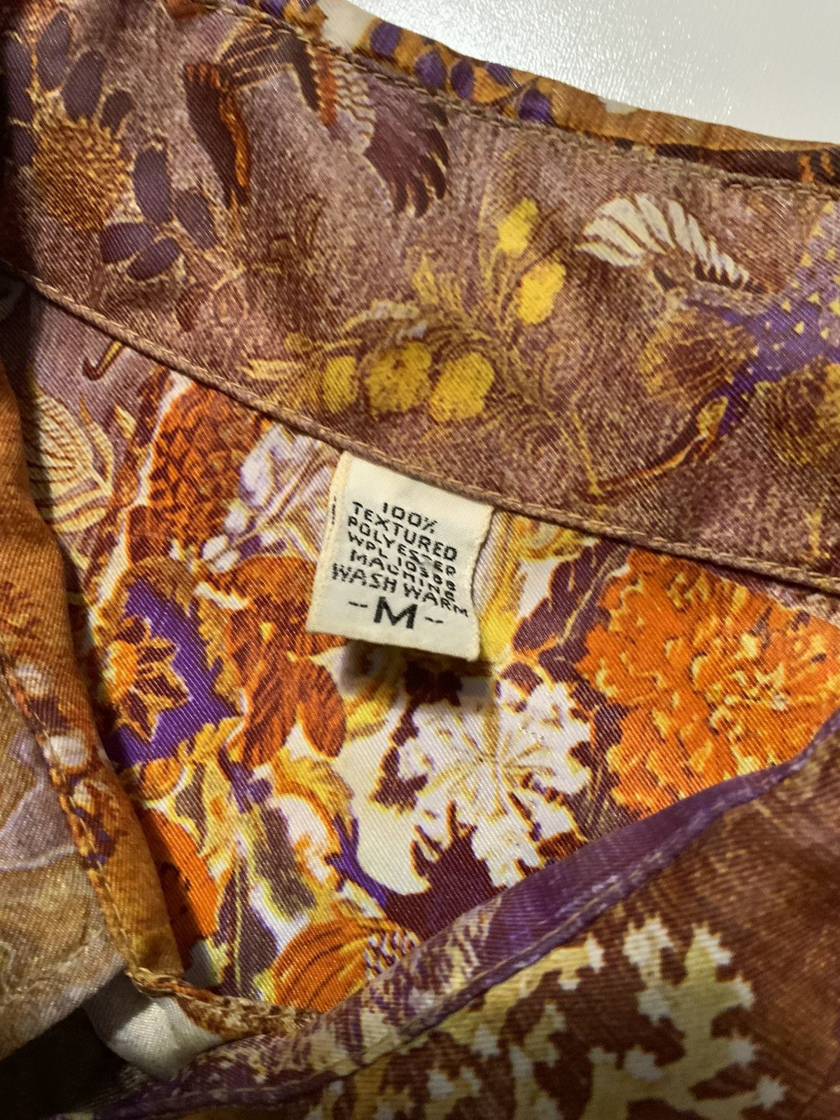 Vintage Vintage 60s 70s Textured Polyester Novelty AOP Disco Shirt Size US M / EU 48-50 / 2 - 5 Thumbnail