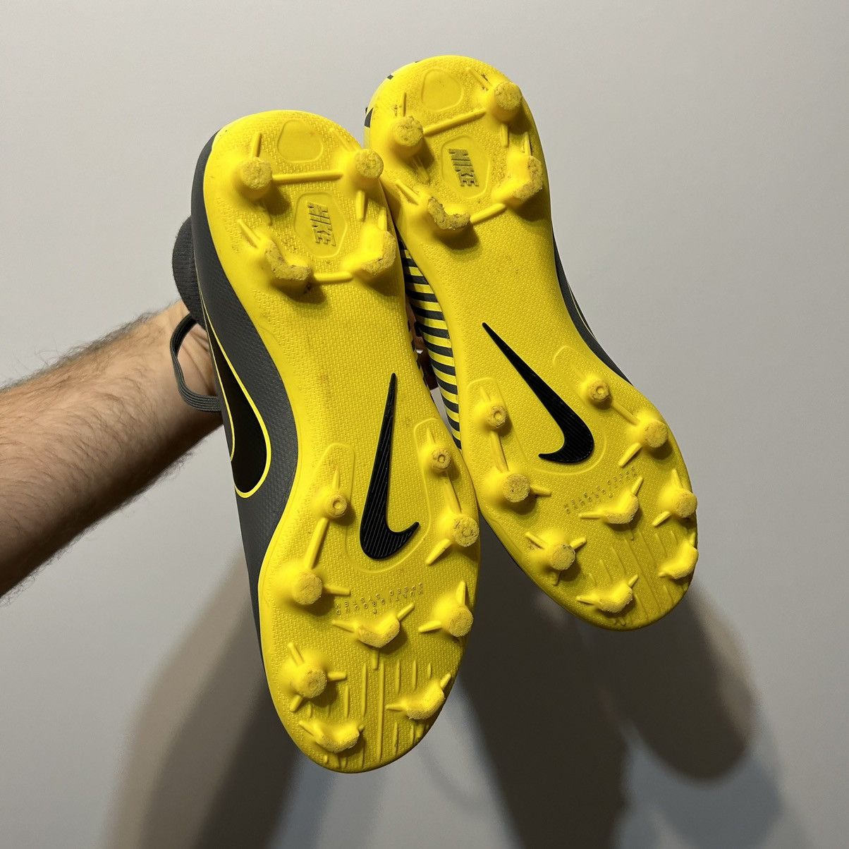 Nike Nike Mercurial football boots grey yellow big logo swoosh Size US 8 / IT 38 - 9 Thumbnail
