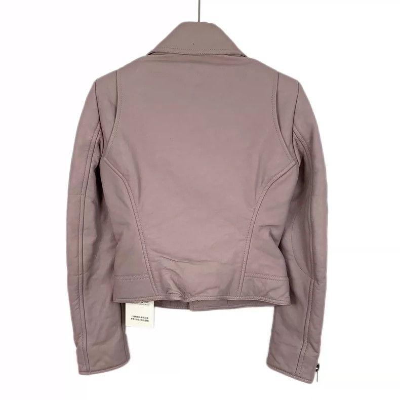 Other Balenciaga size 34 Light purple sheepskin lapel zip leathe Size XXS / US 00 / IT 34 - 2 Thumbnail
