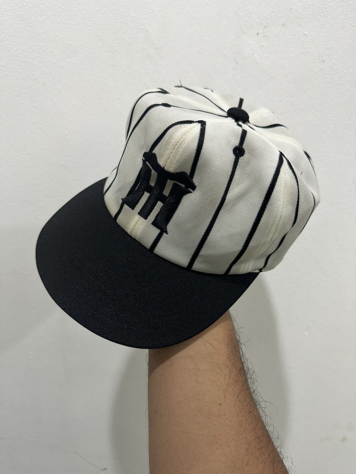 image of Vintage 80’S Henshin Tiger Baseball Hat in Black/White, Men's
