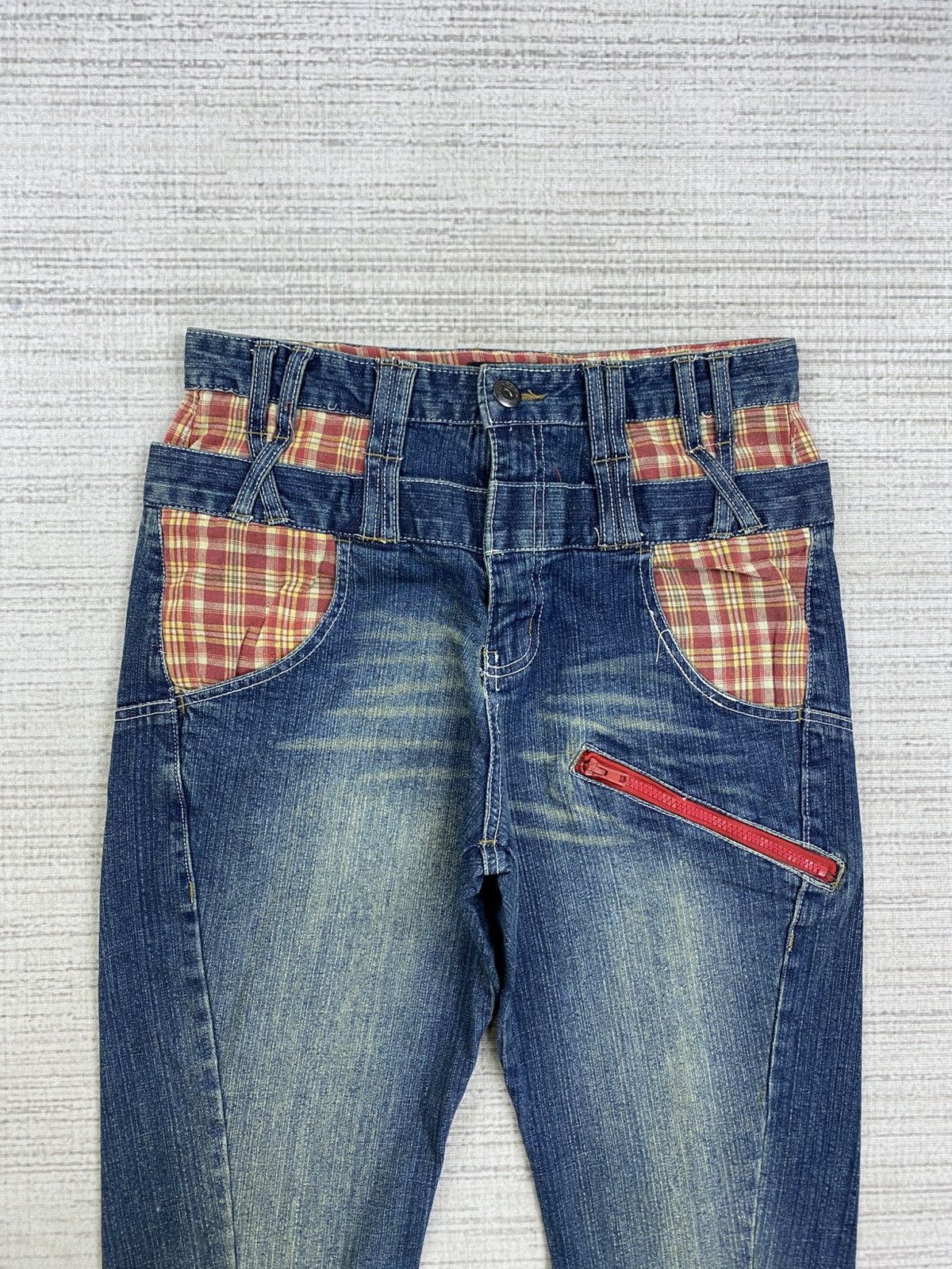 Hysteric Glamour Vintage B-S Hysteric Style Double Waist Denim Jeans Size US 30 / EU 46 - 6 Thumbnail