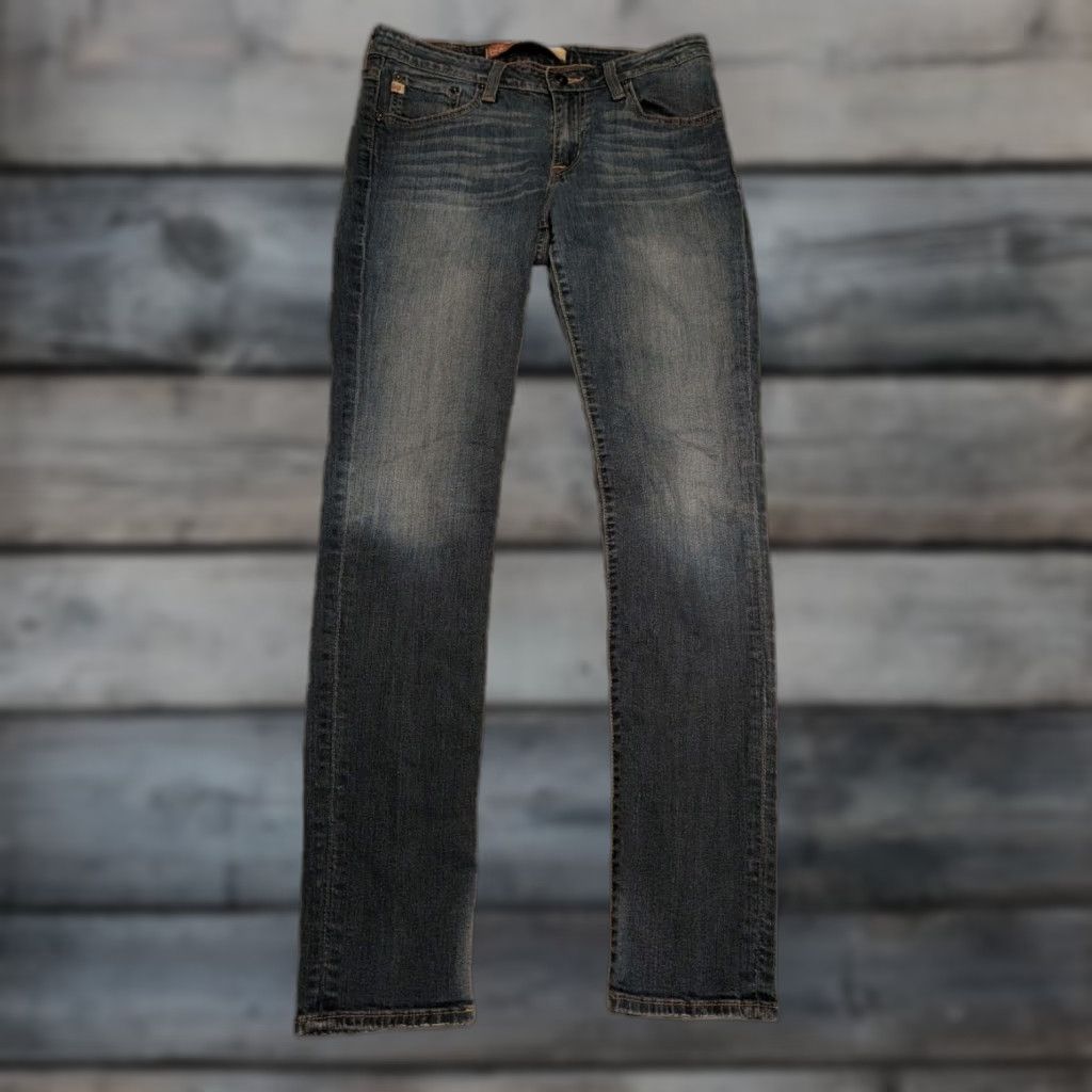 Denime BIG STAR Denim Women’s Size 29 Medium Blue Wash Alex Mid Rise Skinny Jeans 30x31 Size 29" - 1 Thumbnail