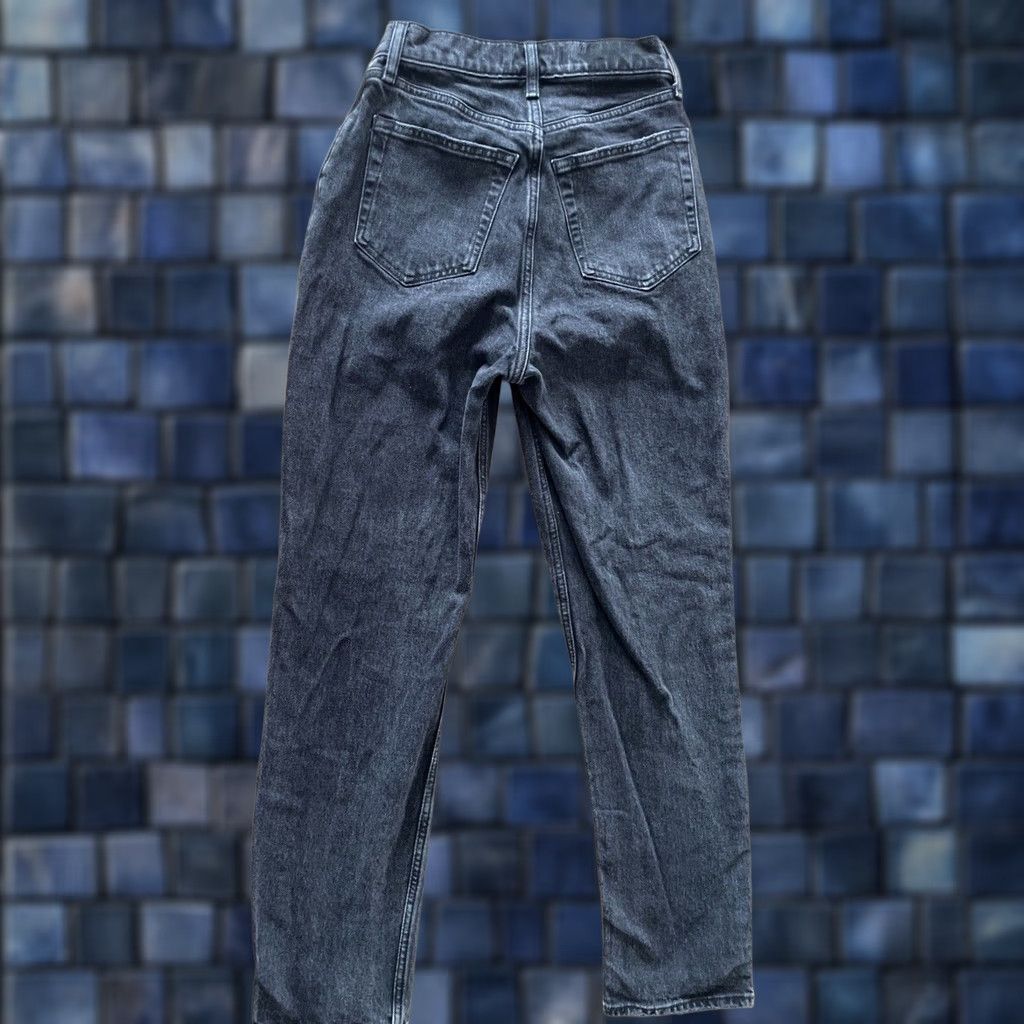 Abercrombie & Fitch VINTAGE Abercrombie & Fitch Jeans Women 00R 24x29 Black High Rise Button Fly 5-Pocket Denim Rock Grunge 90s Mens Women Boys Girls Size 24" / US 00 / IT 34 - 1 Thumbnail