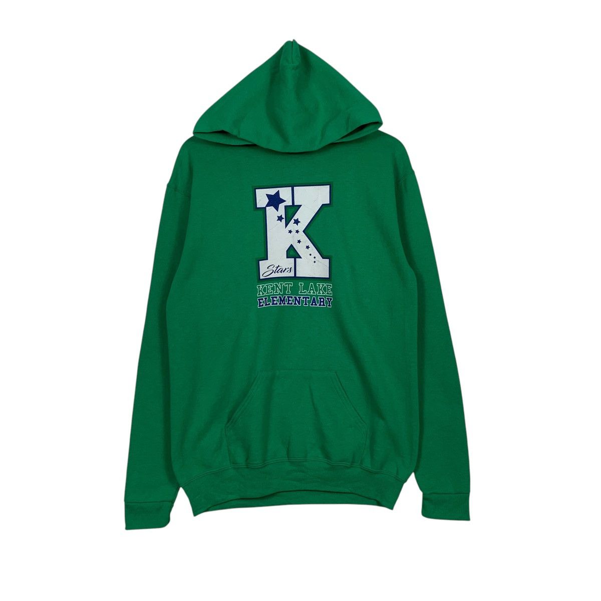 Jerzees Vintage Kent Lake Elementary Green Hoodie Size US S / EU 44-46 / 1 - 1 Thumbnail