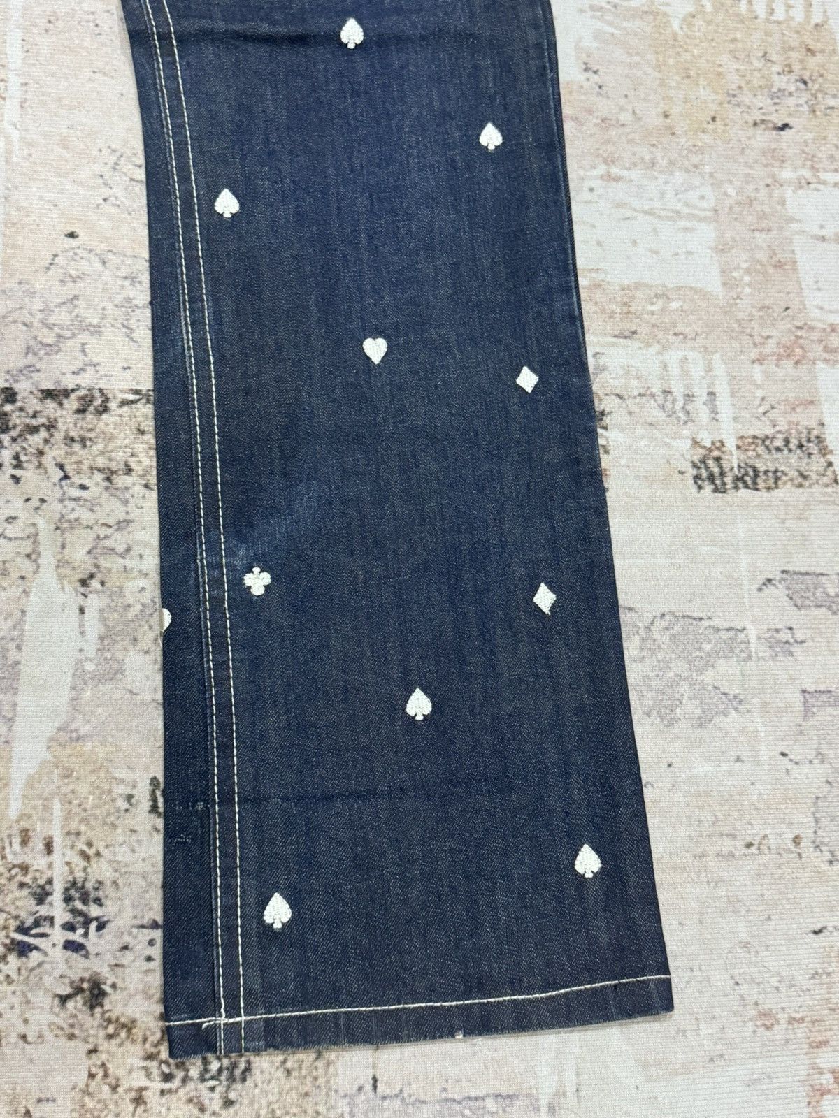 If Six Was Nine JOISM - full mini envroieded jeans Size US 35 - 3 Thumbnail