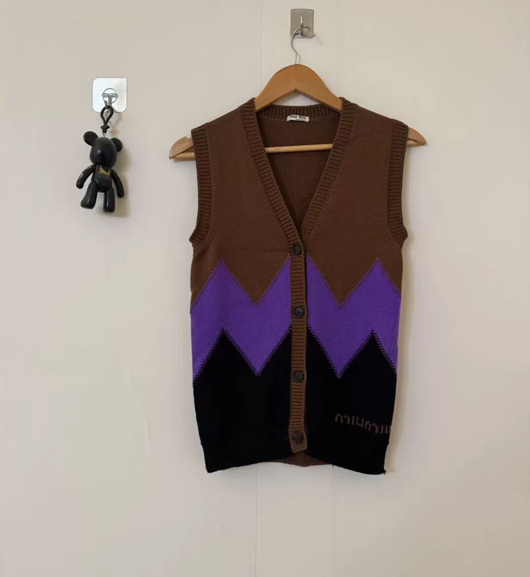 Miu Miu miumiu vintage cashmere vest Size S / US 4 / IT 40 - 1 Thumbnail