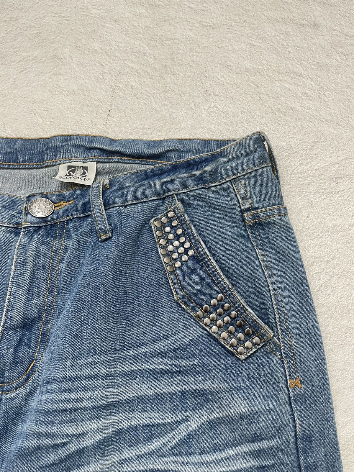 Japanese Brand 2000s Japanese Jorts Studed Denim Embroidered Y2K If6was9 Size US 34 / EU 50 - 4 Thumbnail