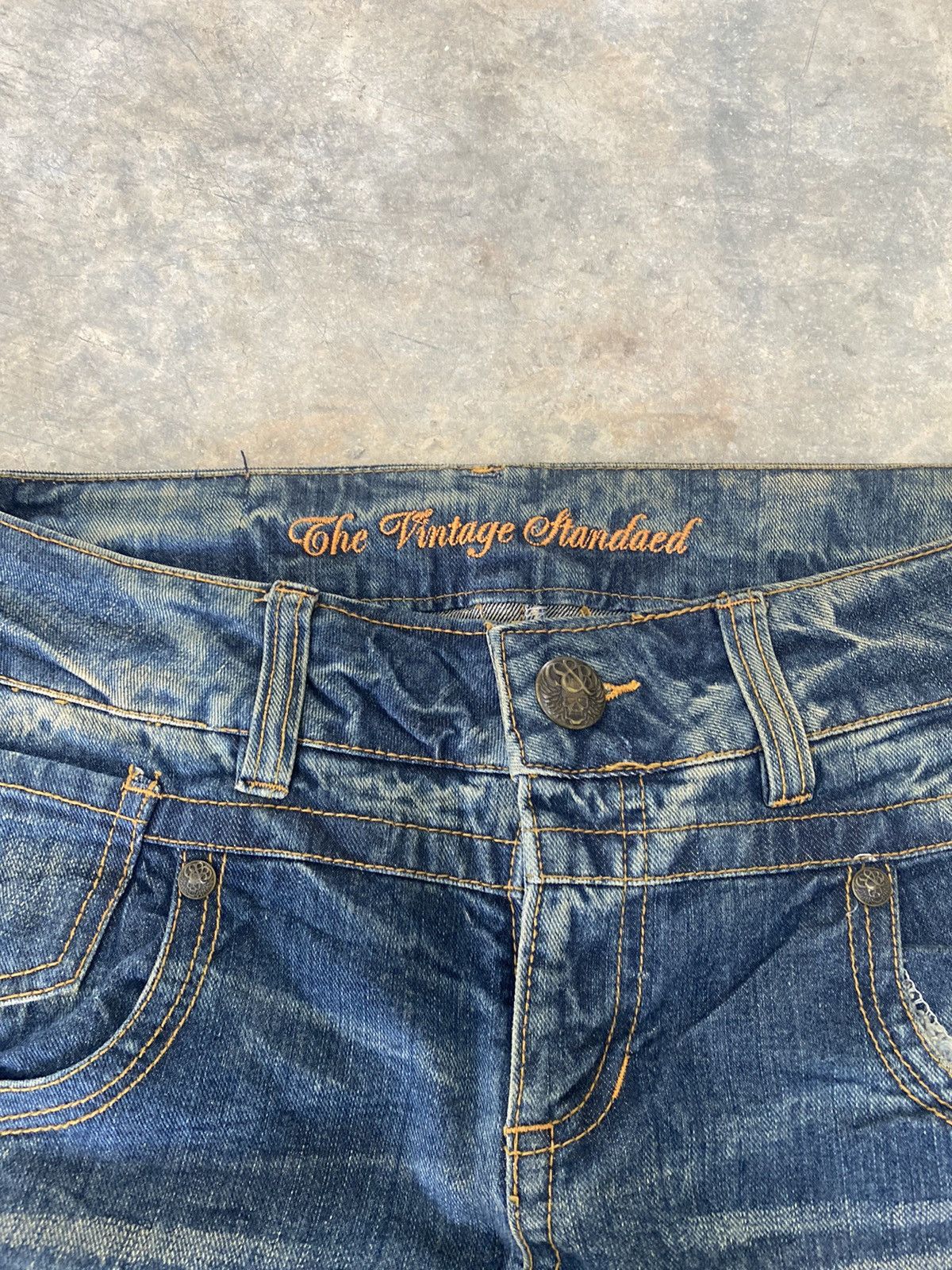 Hysteric Glamour × Japanese Brand × Le Grande Bleu (L.G.B.) Sick☠️ Jesse Logan Flare Jeans Rare 90s Size US 35 - 6 Thumbnail