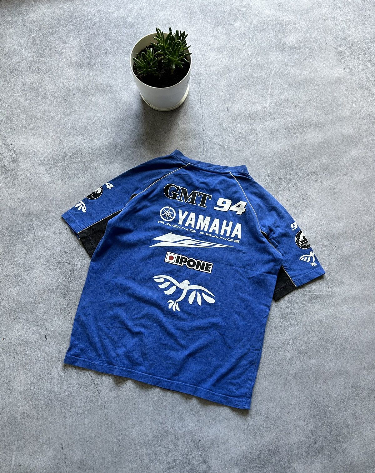 Vintage × Yamaha Vintage Yamaha framce Racing mens big logo shirt Size US S / EU 44-46 / 1 - 2 Thumbnail