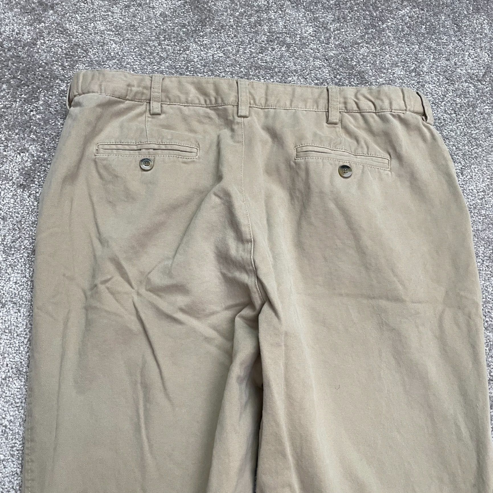 Cotton Traders Cotton Traders Mens Khaki Chino Pants 36 Regular Straight Leg Brown Beige Workwear Casual Outdoor Trousers Size US 36 / EU 52 - 3 Thumbnail