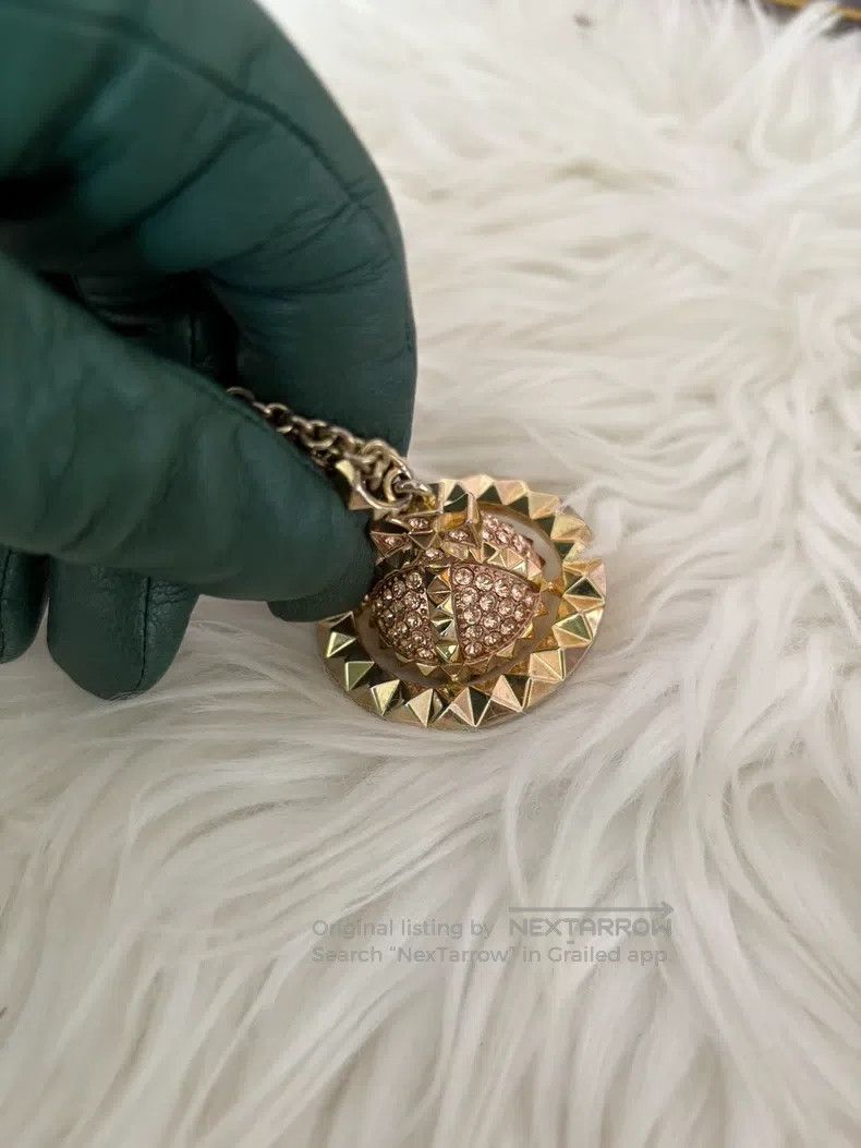 Vivienne Westwood Vivienne Westwood Large Pink Gold Mayfair Orb Knit Necklac Size ONE SIZE - 4 Thumbnail