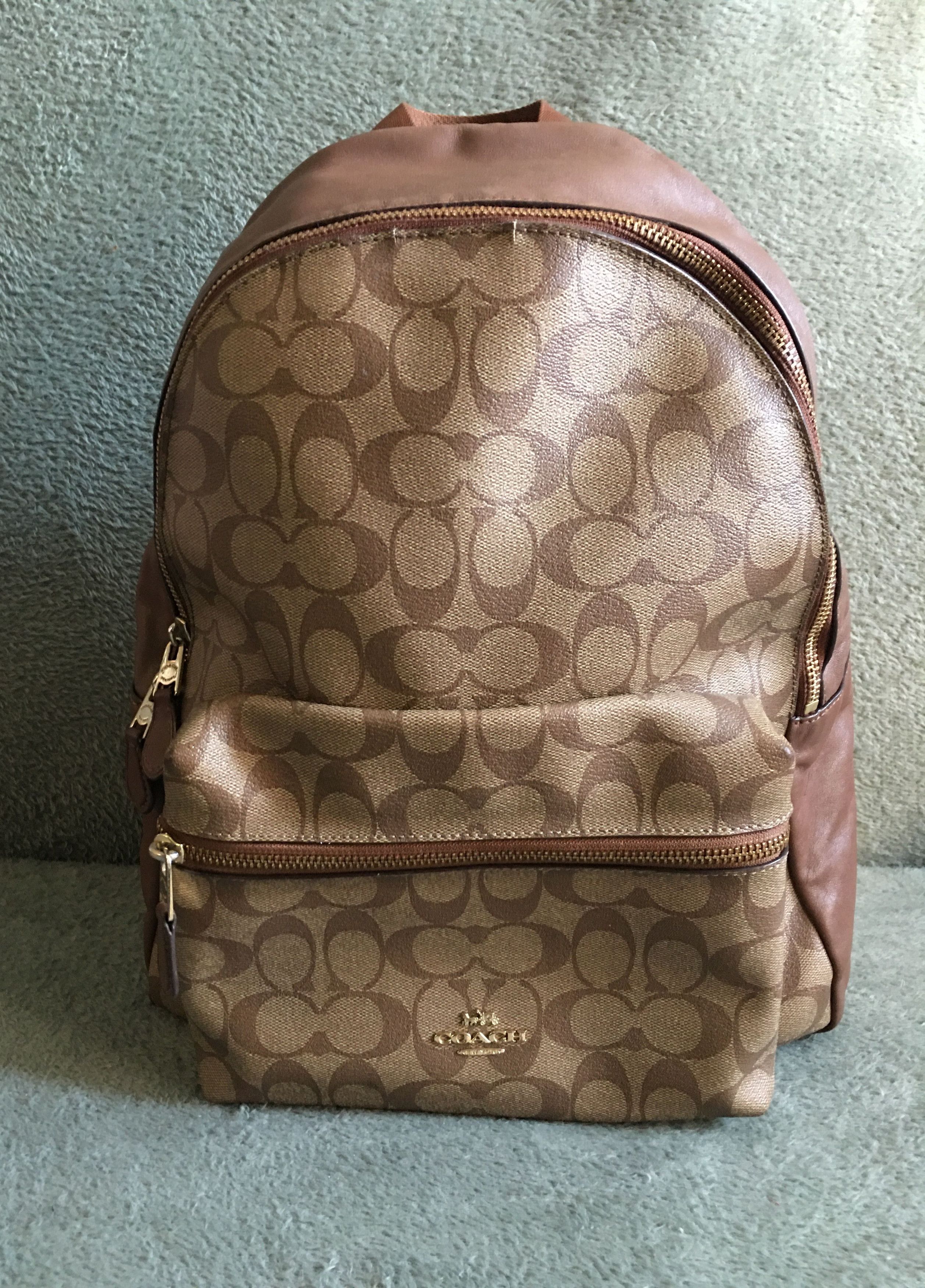 Charlie Backpack Gold Coach Backpack COACH MINI CHARLIE BACKPACK